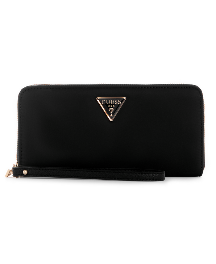 Billetera Guess Eco Gemma  Large  Around Bla Negro-0