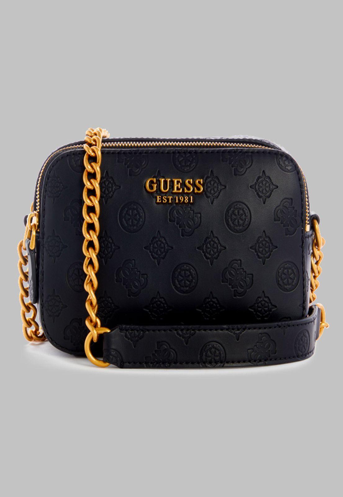 Mini Cartera Guess Noelle Crossbody Camera Blo Negro-0