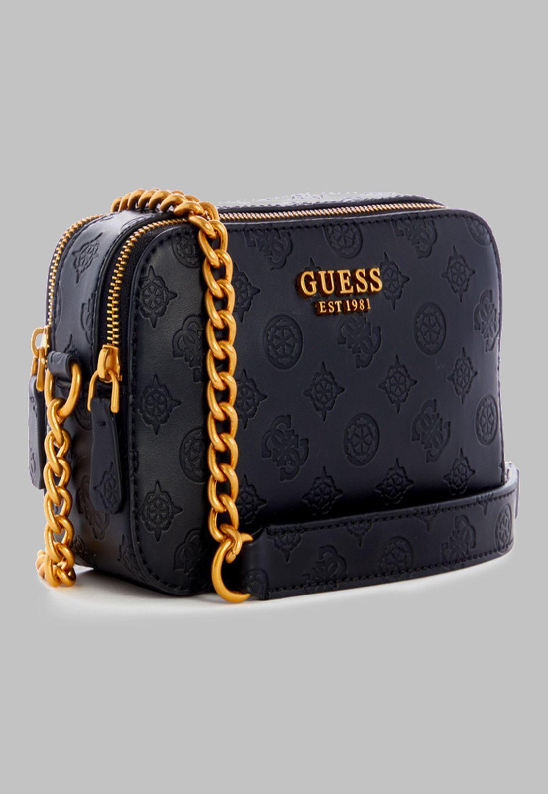 Mini Cartera Guess Noelle Crossbody Camera Blo Negro-1
