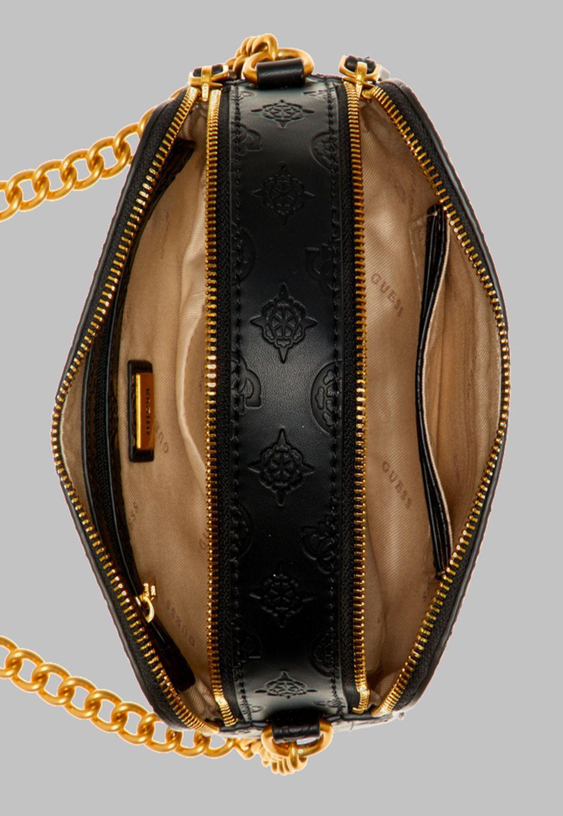 Mini Cartera Guess Noelle Crossbody Camera Blo Negro-3
