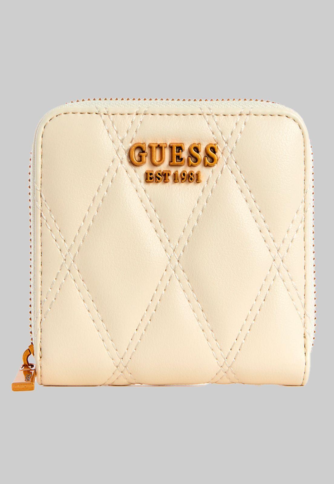 Billetera Triana Slg Small Zip Around Crema Guess-0