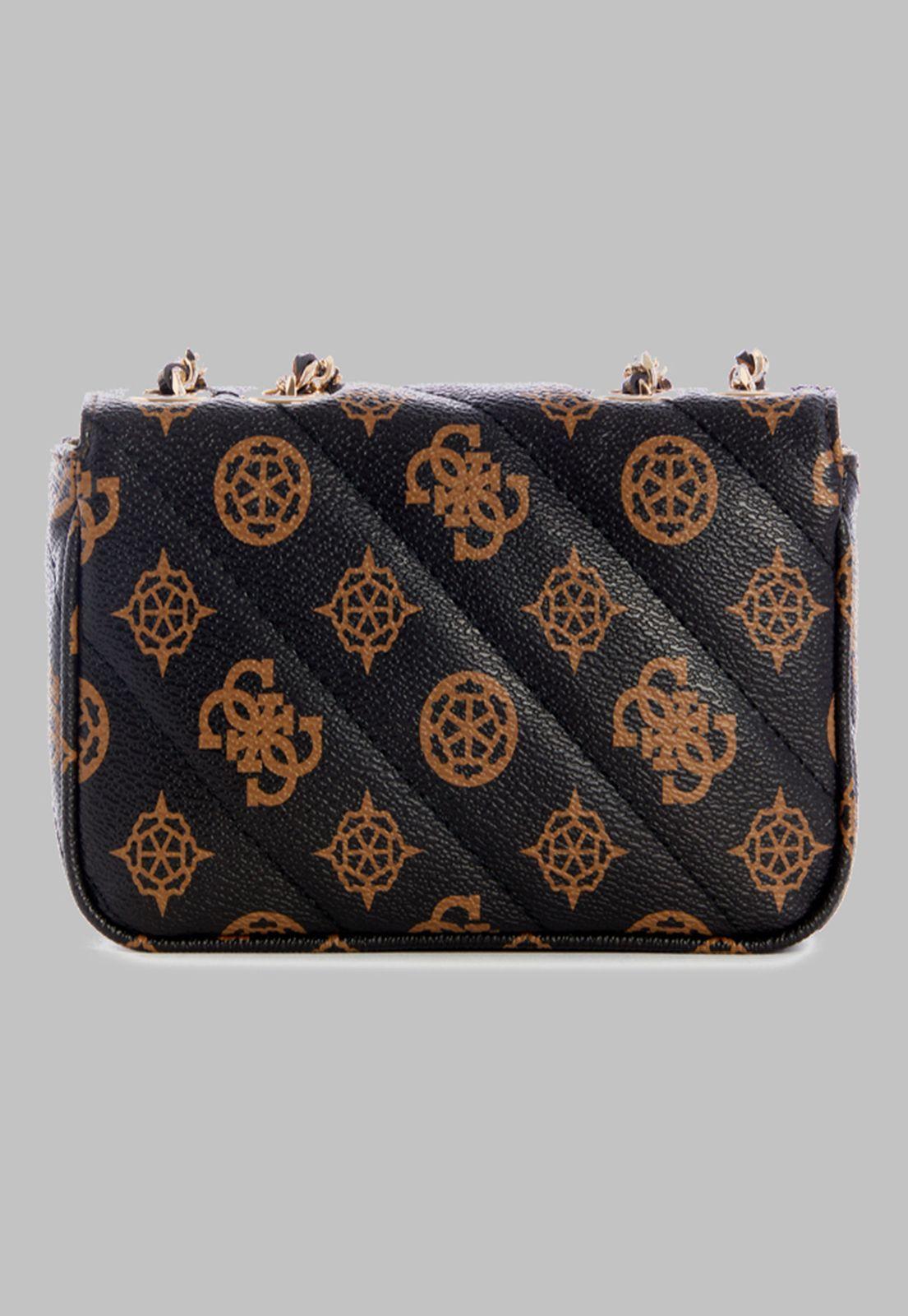 Mini Cartera Guess Always Mini Crossbody Flap Mlo Café-2