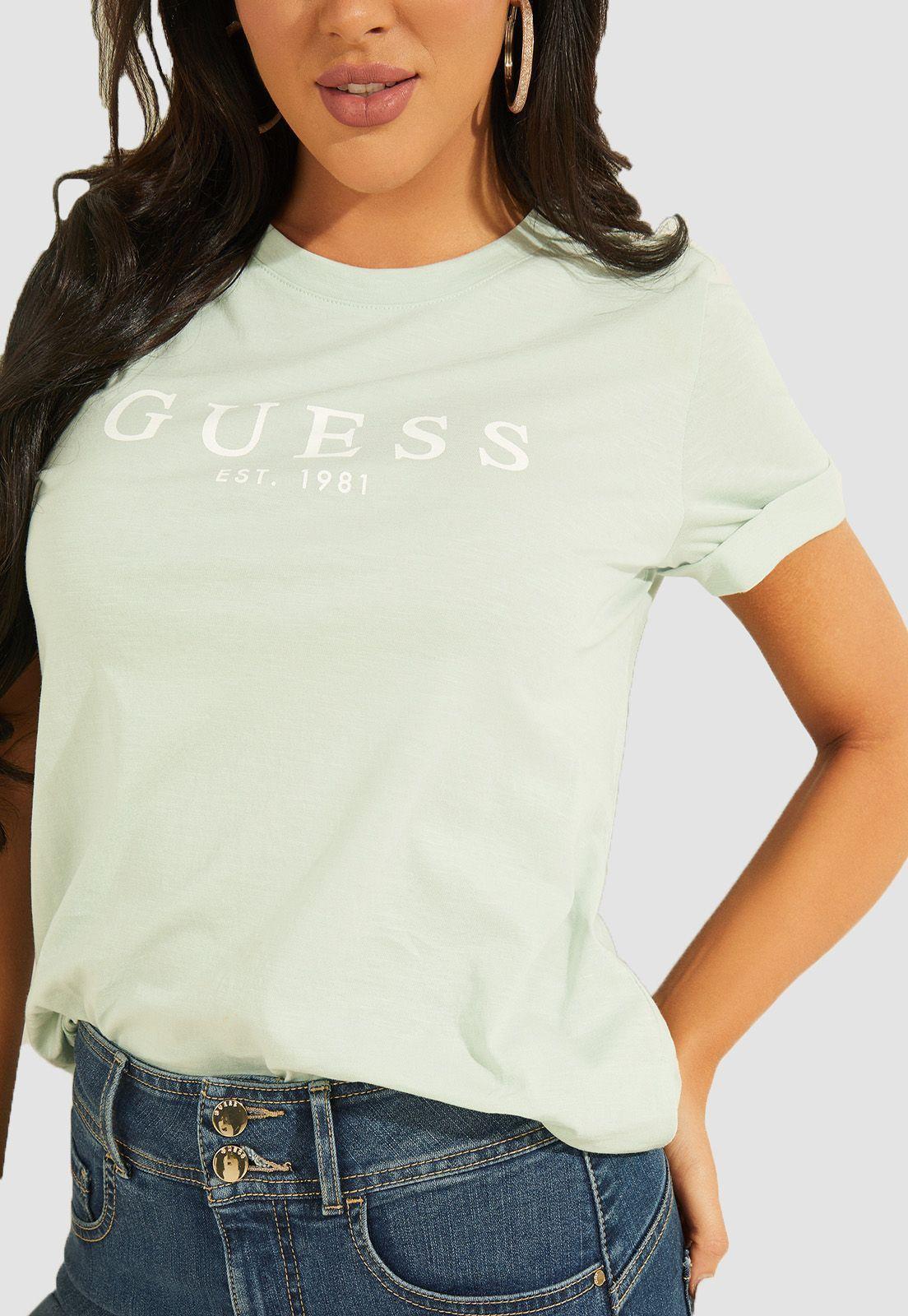 Polera Guess Es Ss Guess 1981 Roll Cuff Tee-2