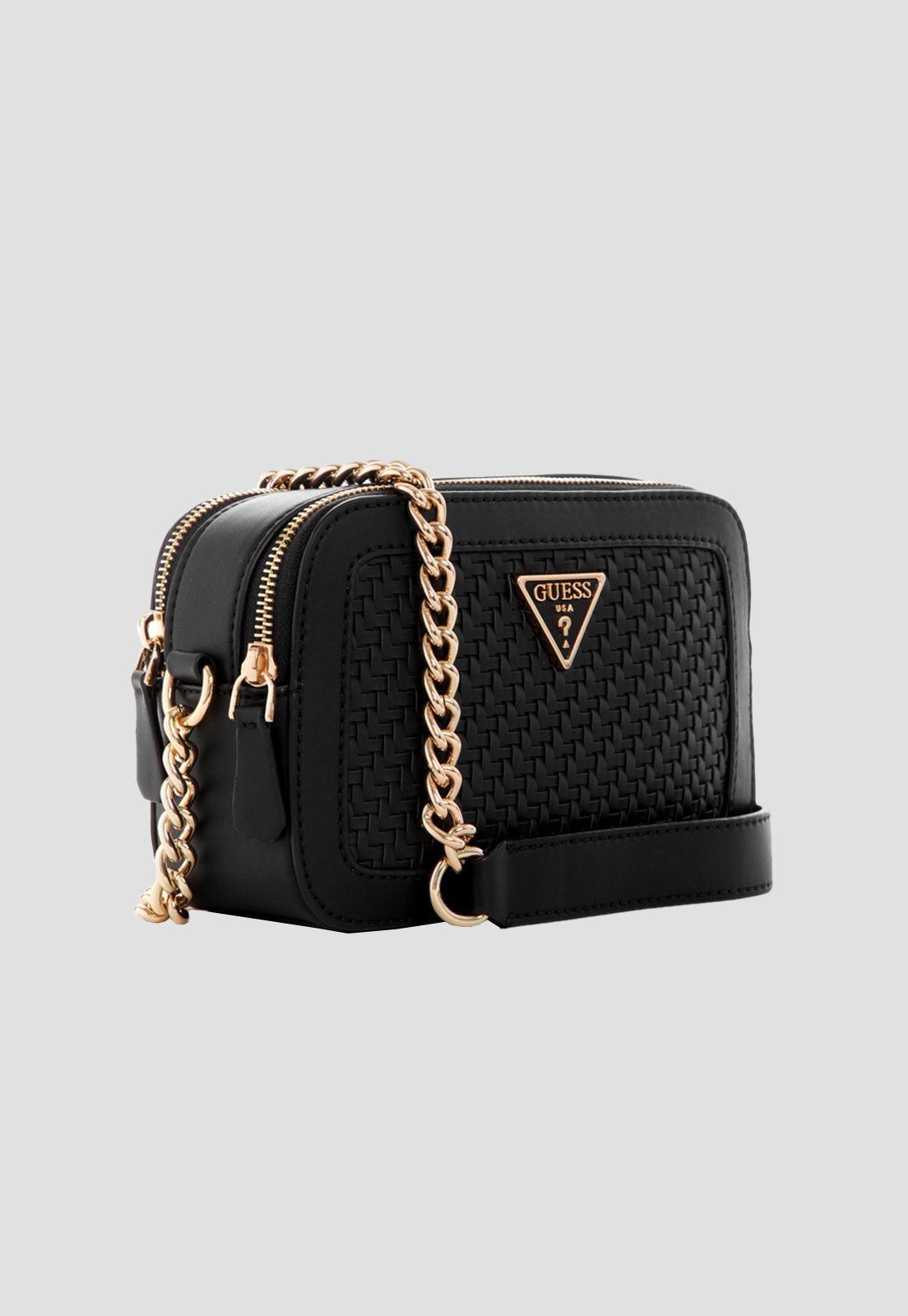 Cartera Hassie Crossbody Camera Bla Negro Guess-1