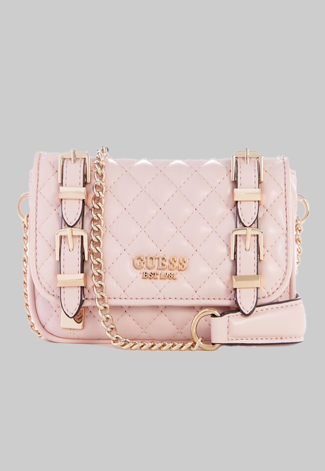 Mini Cartera Guess Adam Mini Crossbody Flap Plr Rosado-0