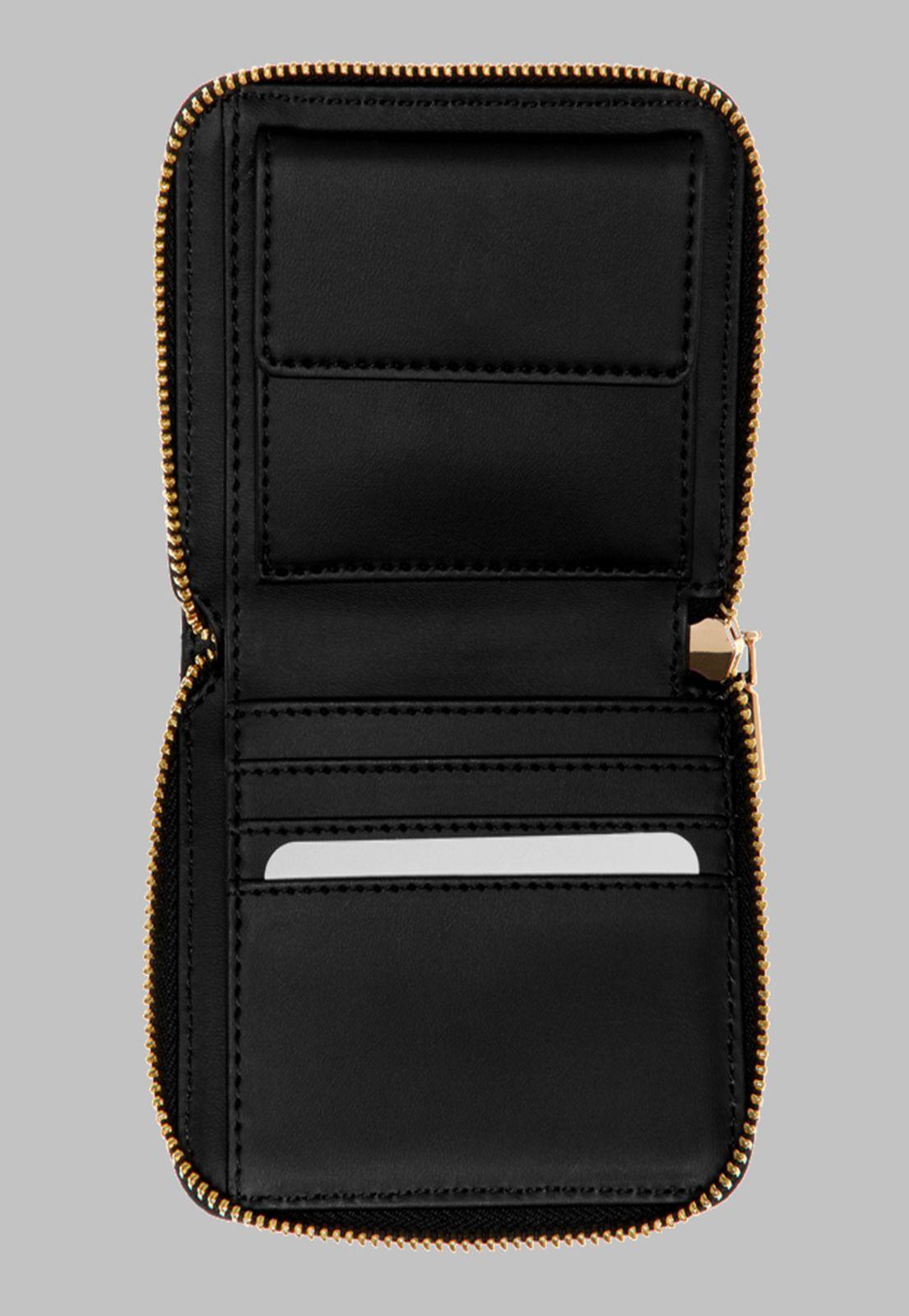 Billetera Guess Rue Rose  Small  Around Bla Negro-2