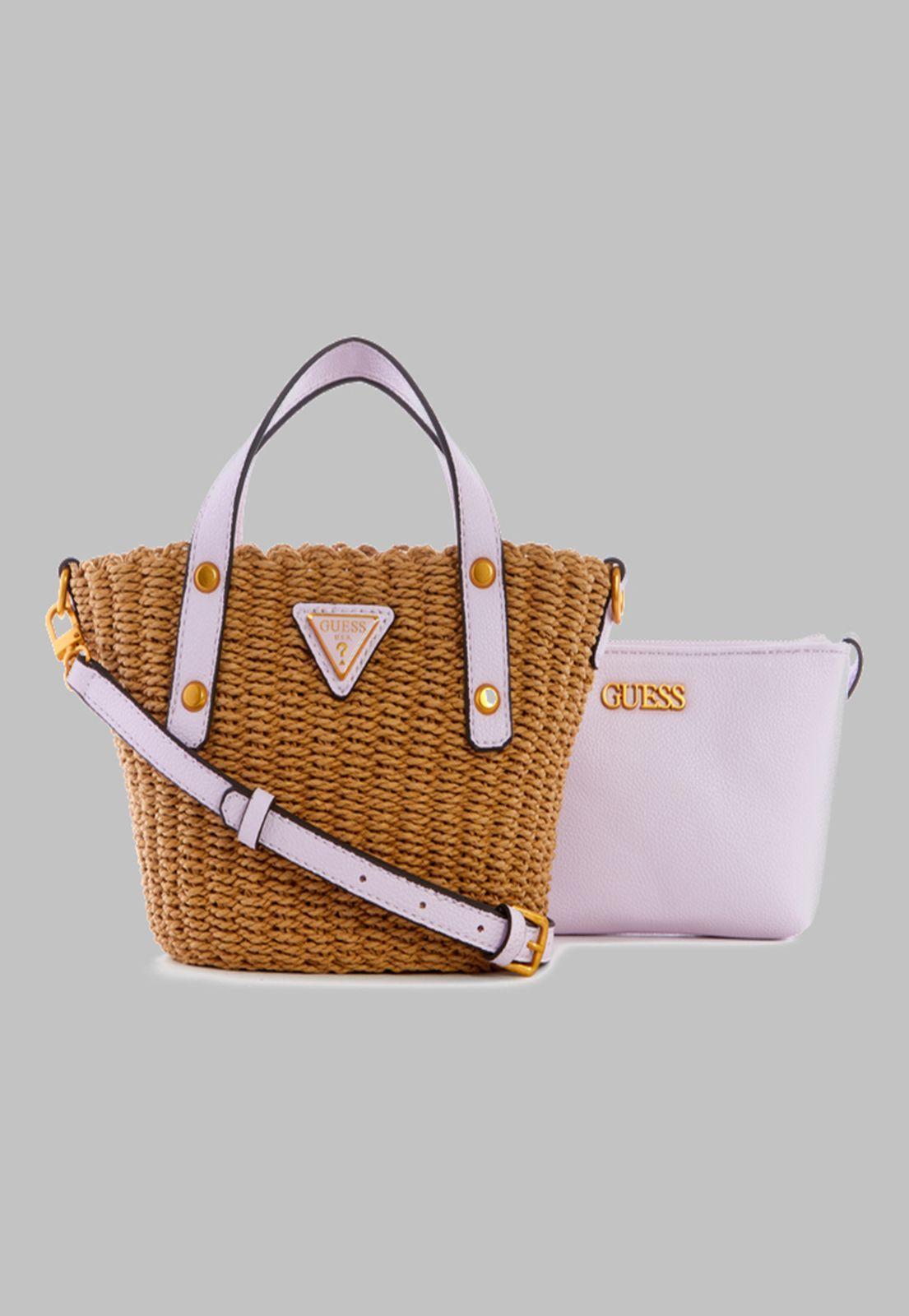 Mini Cartera Guess Lilica Mini Tote Lil Lila-0
