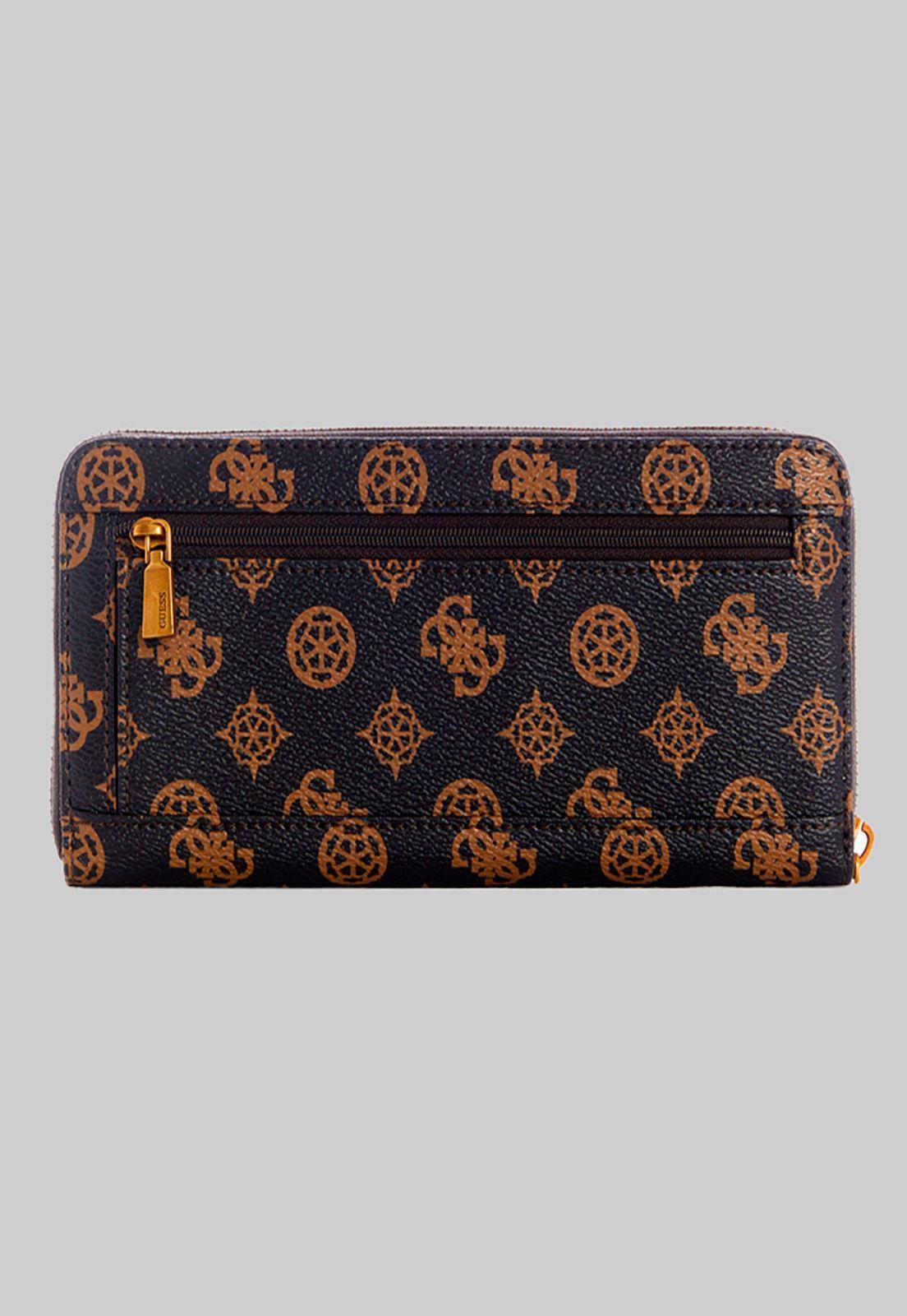 Billetera Centre Stage Slg Lrg Zip Mlo Café Guess-1