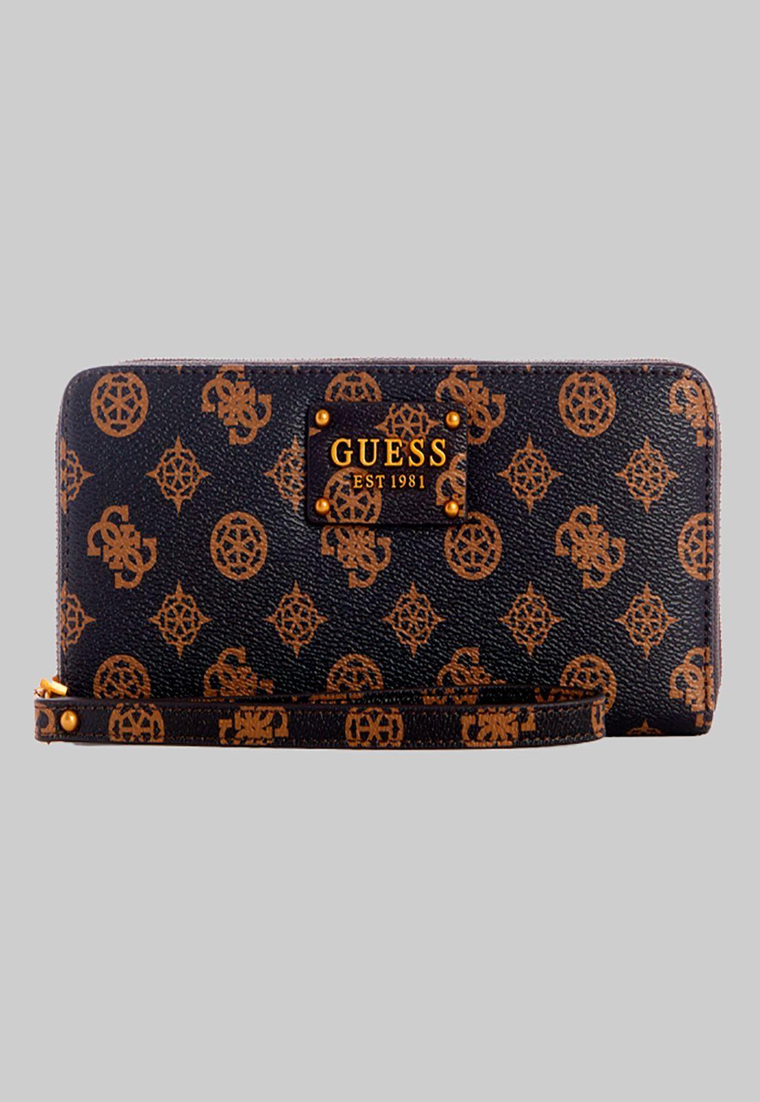 Billetera Centre Stage Slg Lrg Zip Mlo Café Guess-0