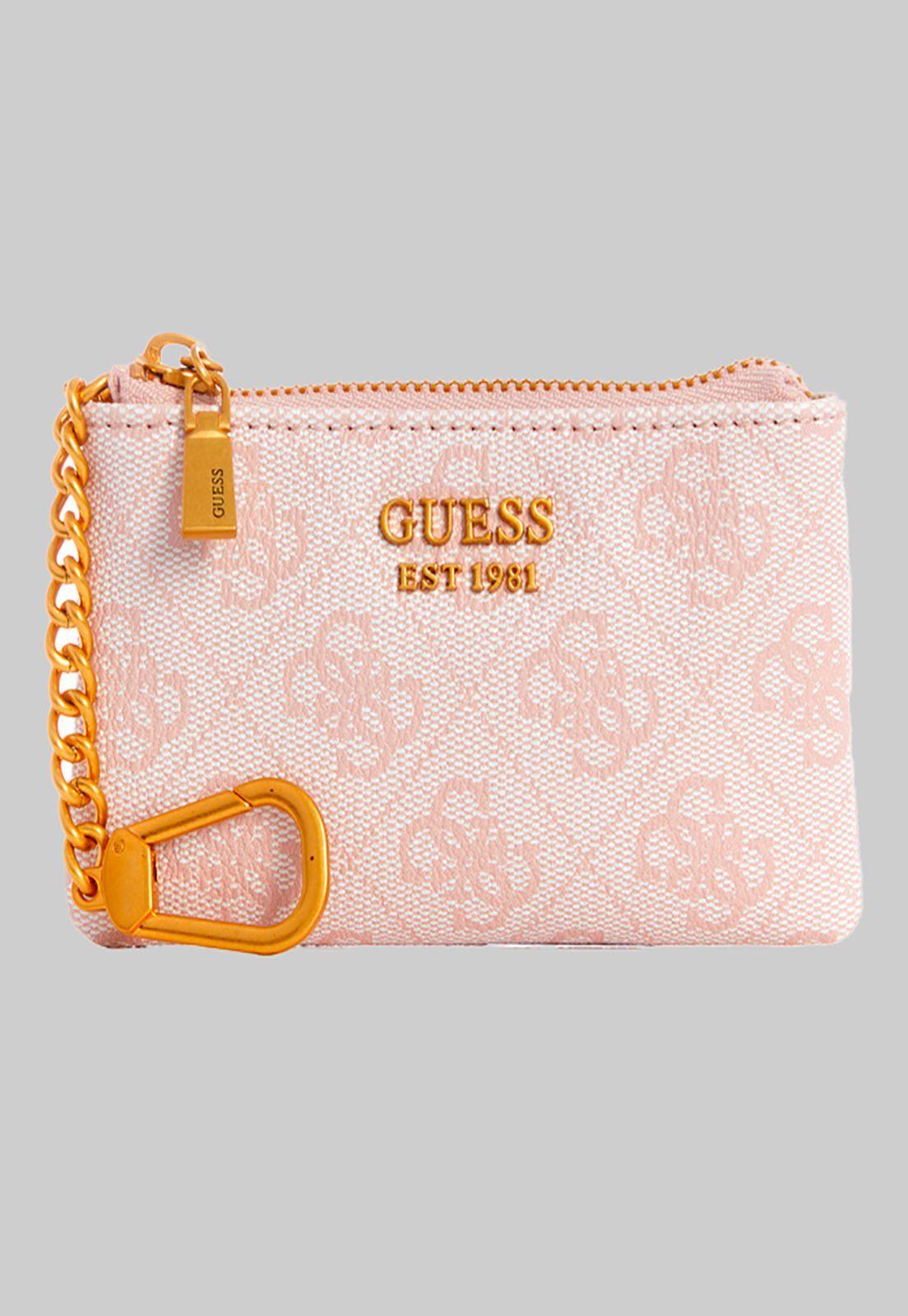 Billetera Laurel Slg Zip Pouch Lrl Rosado Guess-0