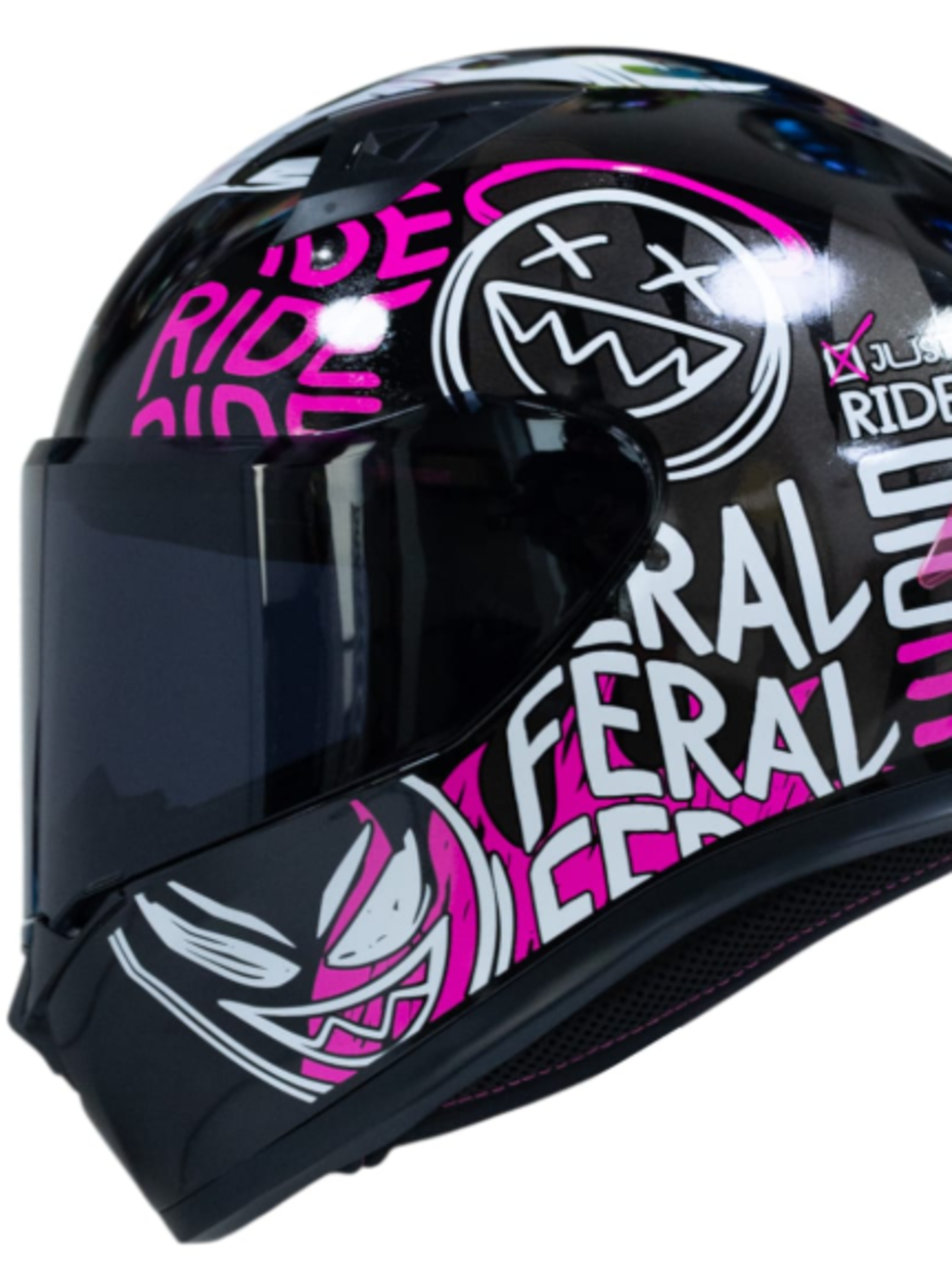 Casco moto ich 503 stay wild brillo fc sm integral certificación dot qr-2