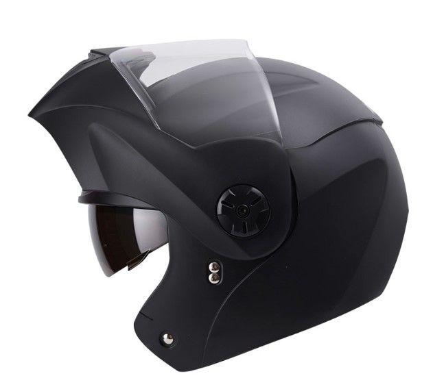 Casco moto ich 3110 solid n.m abatible con sun visor certificación dot 3cv-1