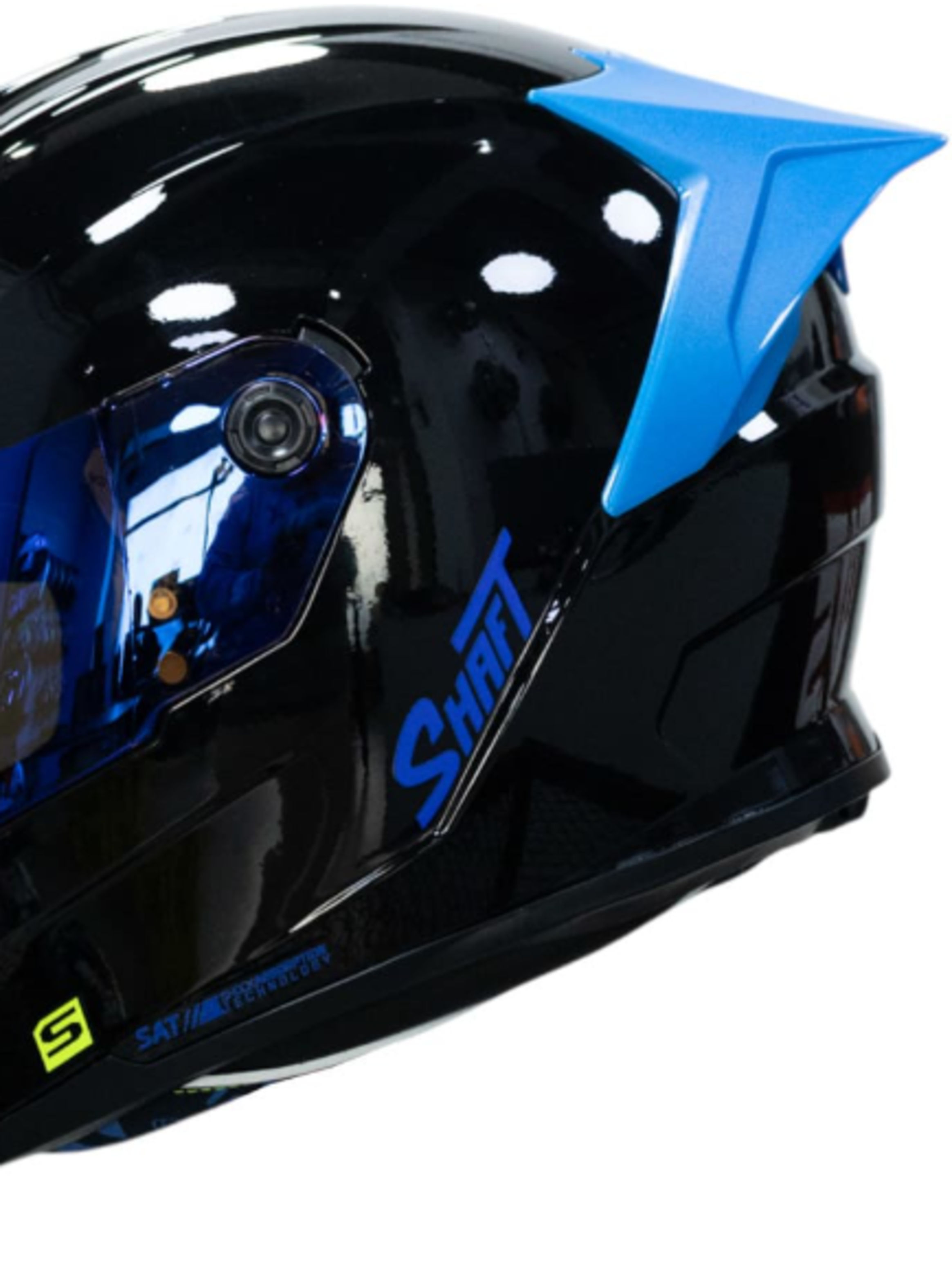 casco moto shaft 502sp solid ng azul integral normal dot acreditado-4