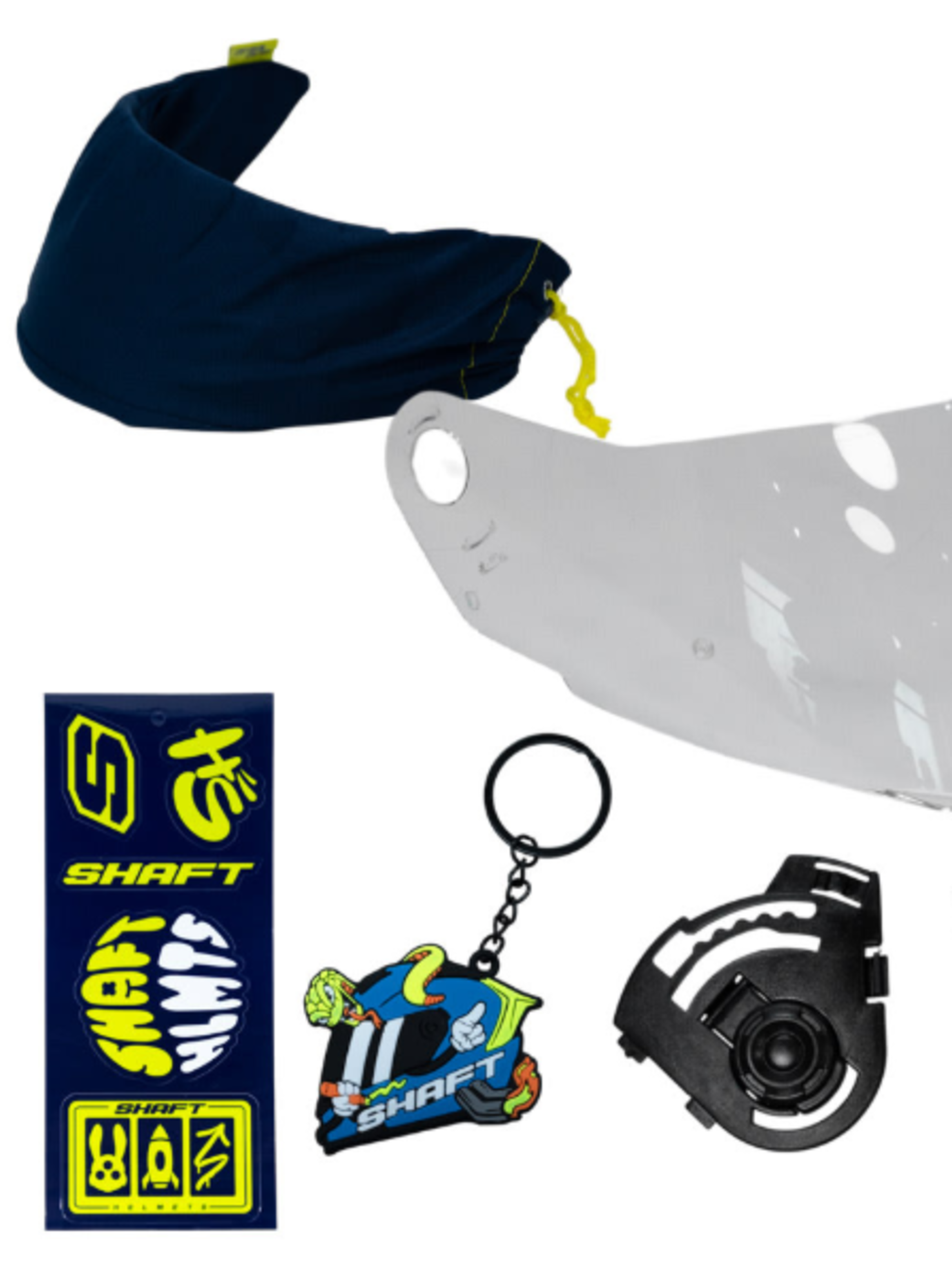 casco moto shaft 502sp solid ng neon yellow integral normal dot acreditado-6