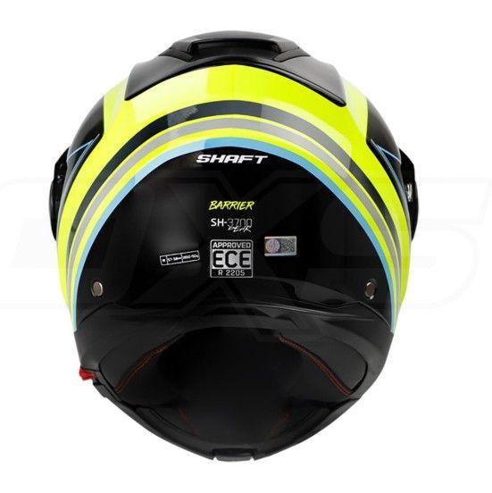 Casco Moto Shaft 3700dv Dual Abatible Barrier Amarillo Negro Azul-4
