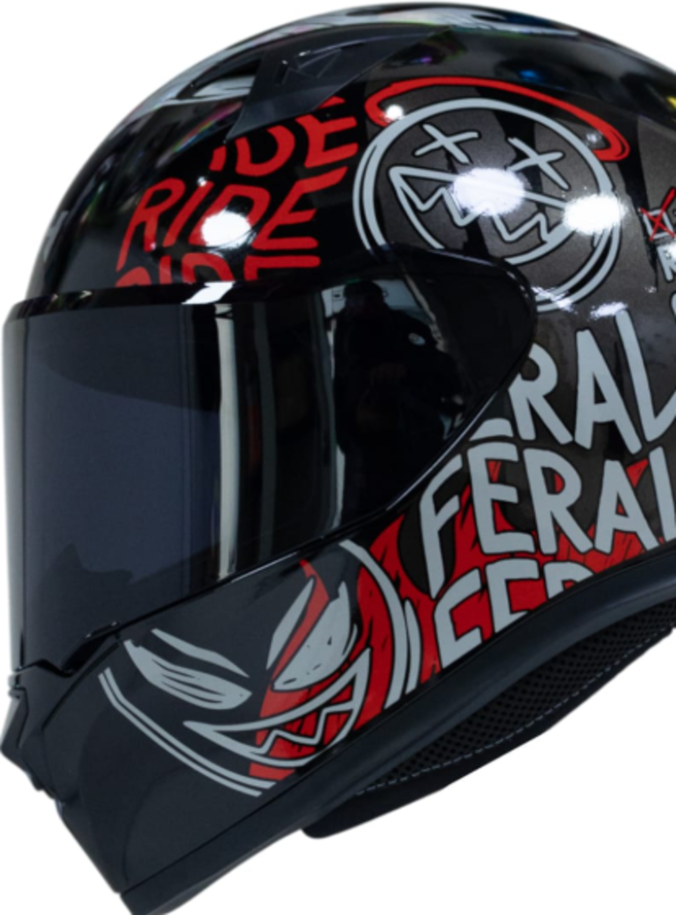 Casco moto ich 503 stay wild brillo rj sm integral certificación dot qr-2