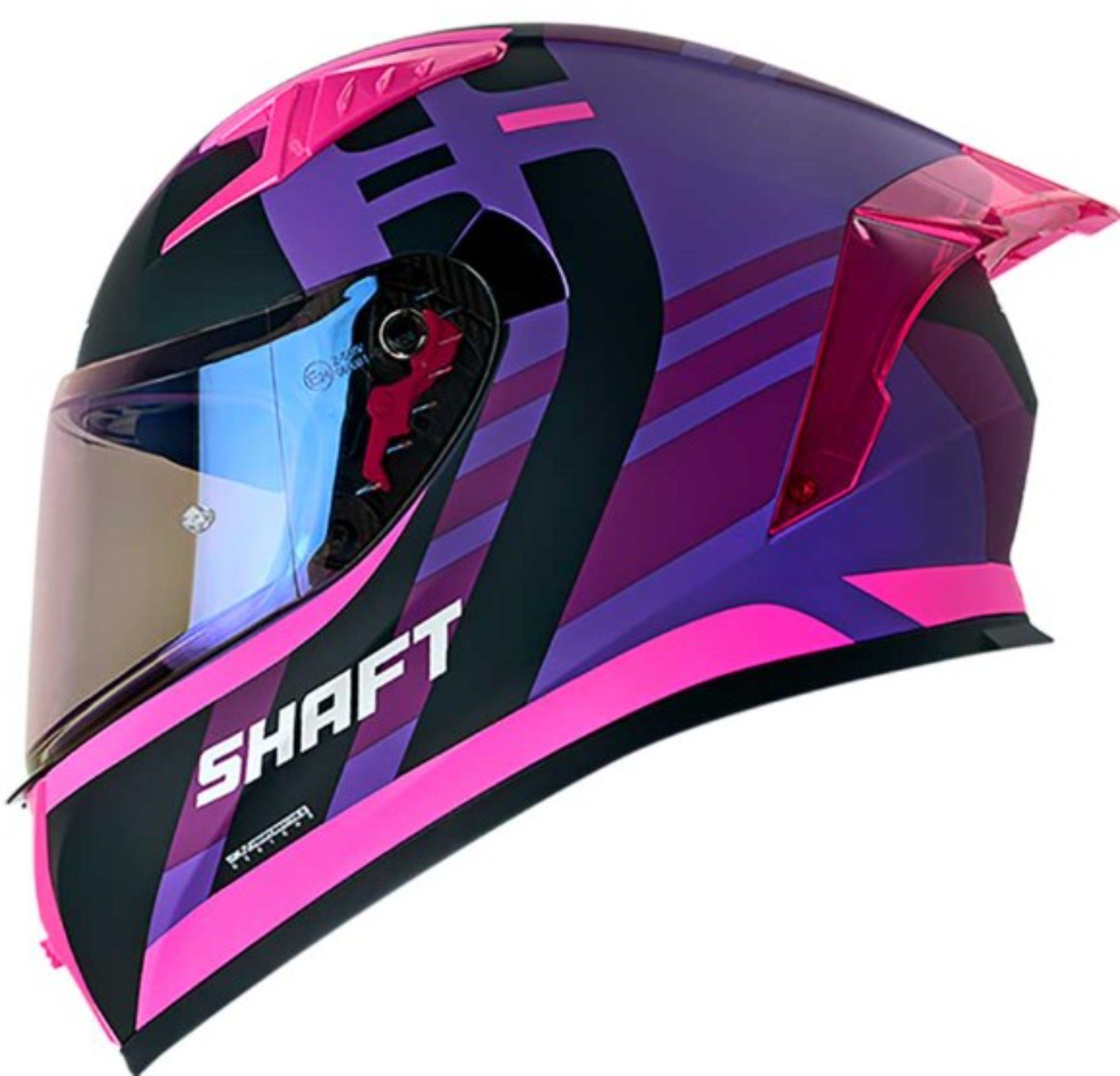 Casco Moto Shaft 526SP Evo Sampler Morado Integral-0