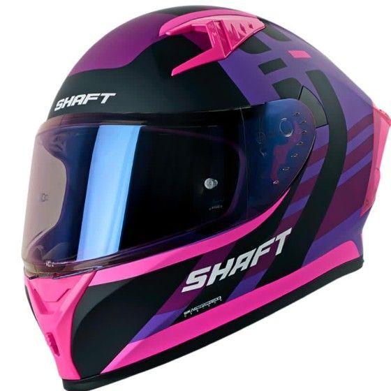 Casco Moto Shaft 526SP Evo Sampler Morado Integral-1
