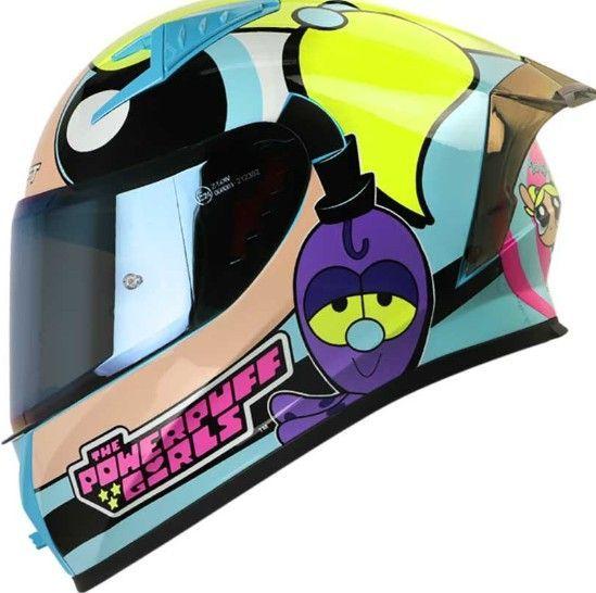 Casco Moto Shaft 526sp Evo Burbuja Integral Cartoon Network -0