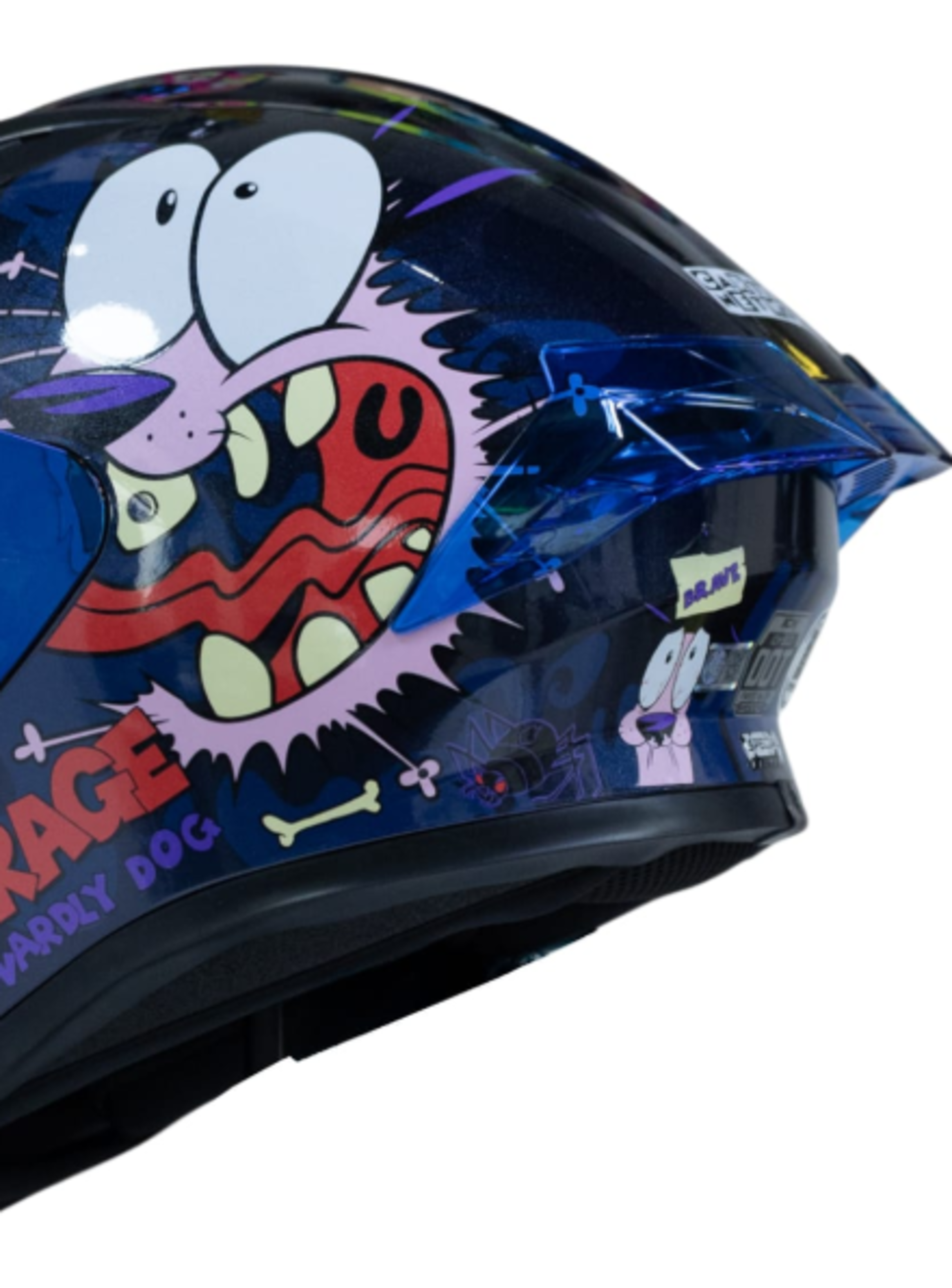 Casco moto ich 503 brave courage edicion especial cartoon network integral certificación dot qr-4