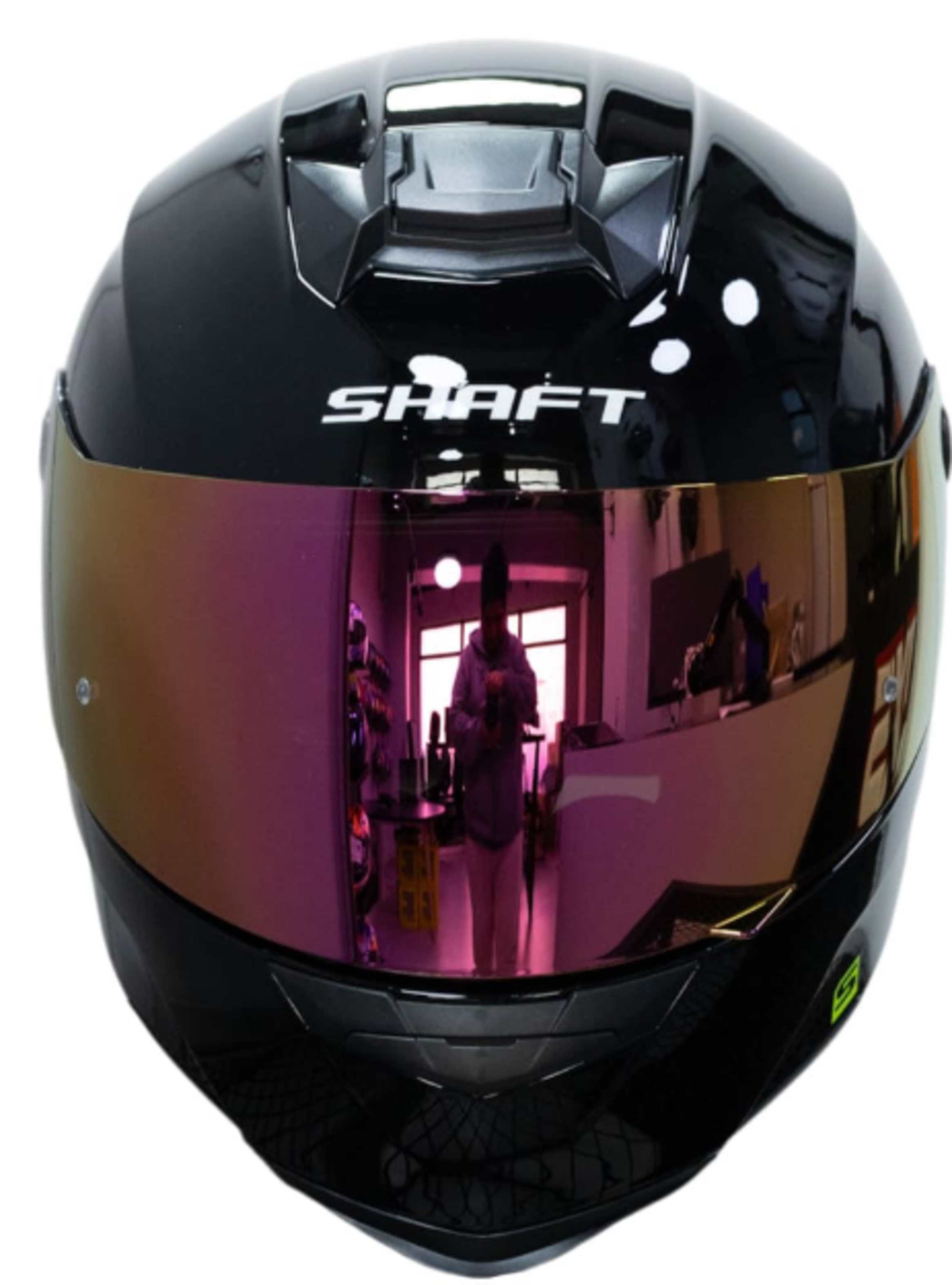 casco moto shaft 502sp solid ng rojo integral normal dot acreditado-0