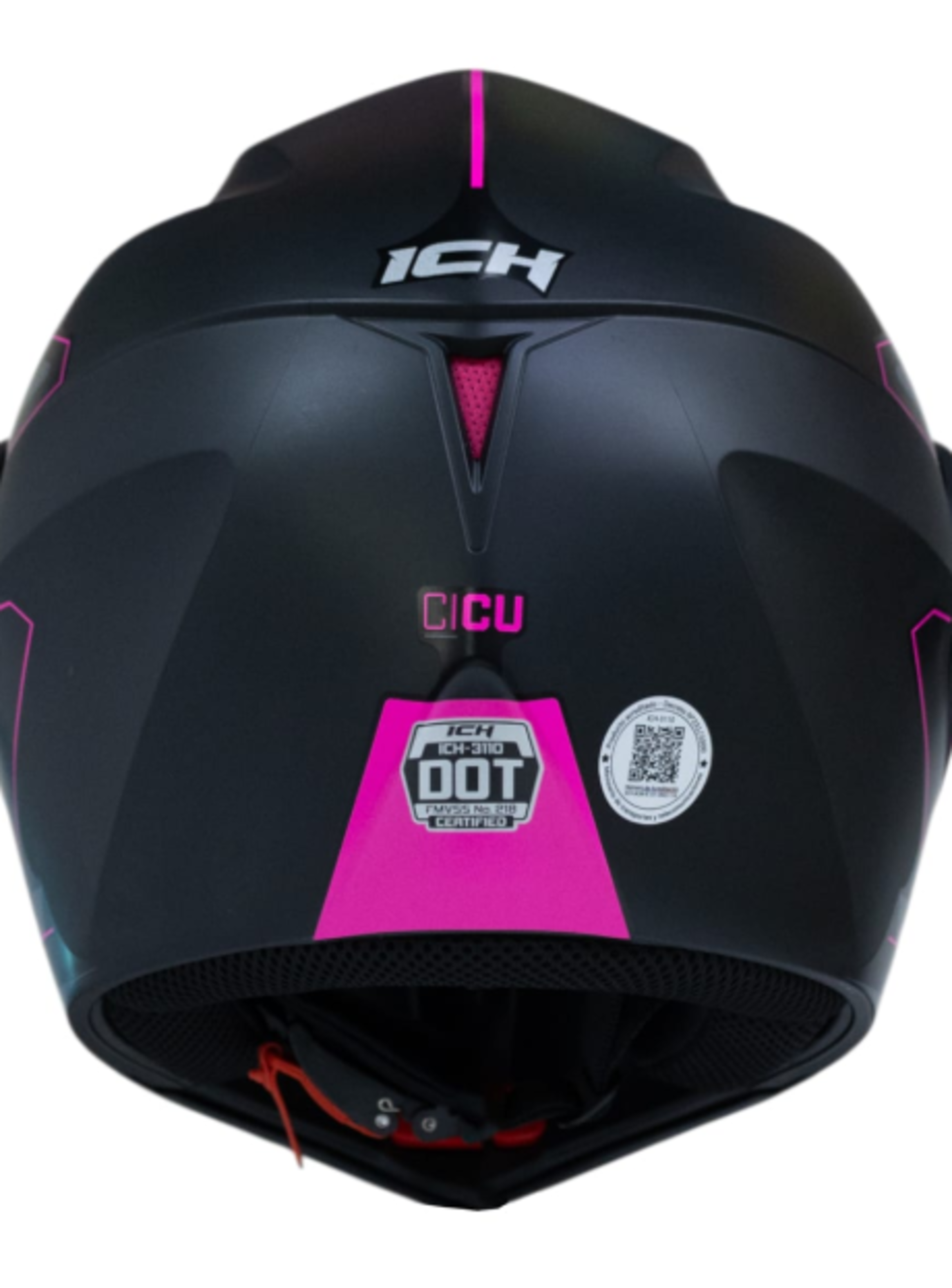 Casco moto ich 3110 cicu fc abatible con sun visor certificación dot 3cv-4