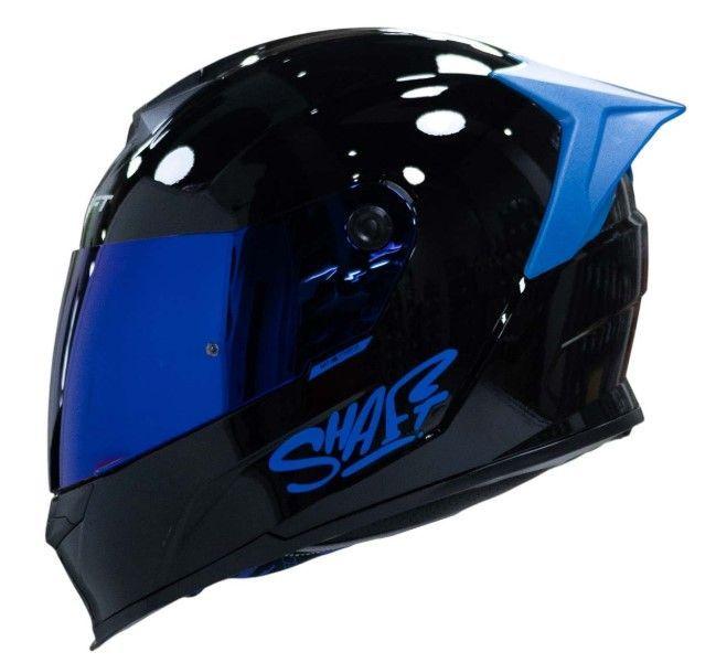 Casco Moto Shaft 502sp Solid ng Brillo az Integral Normal Dot Acreditado-0