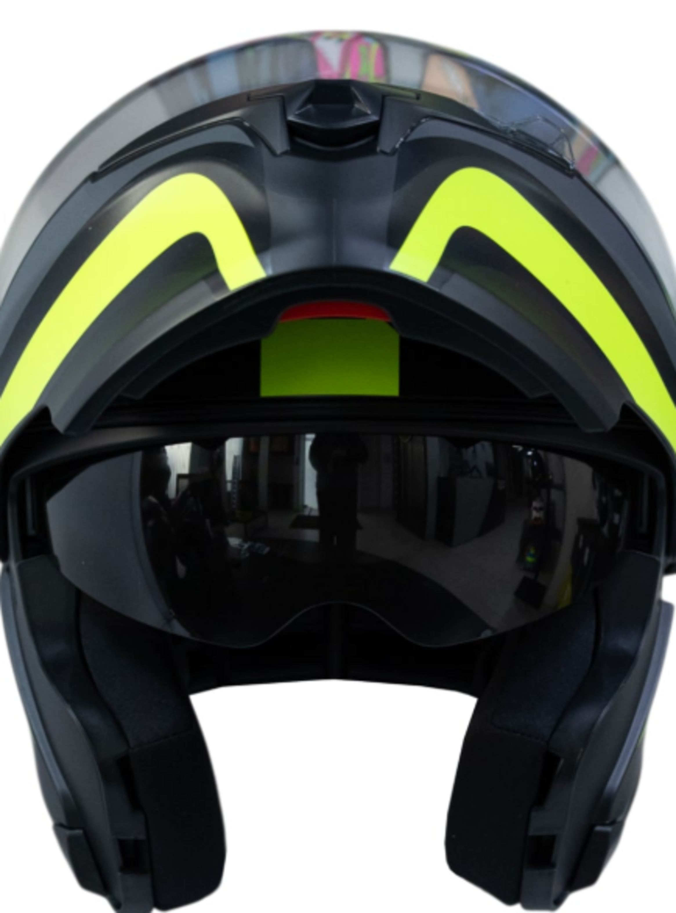Casco moto ich 3120 further mate am.n abatible con sun visor certificación dot 3cv-2