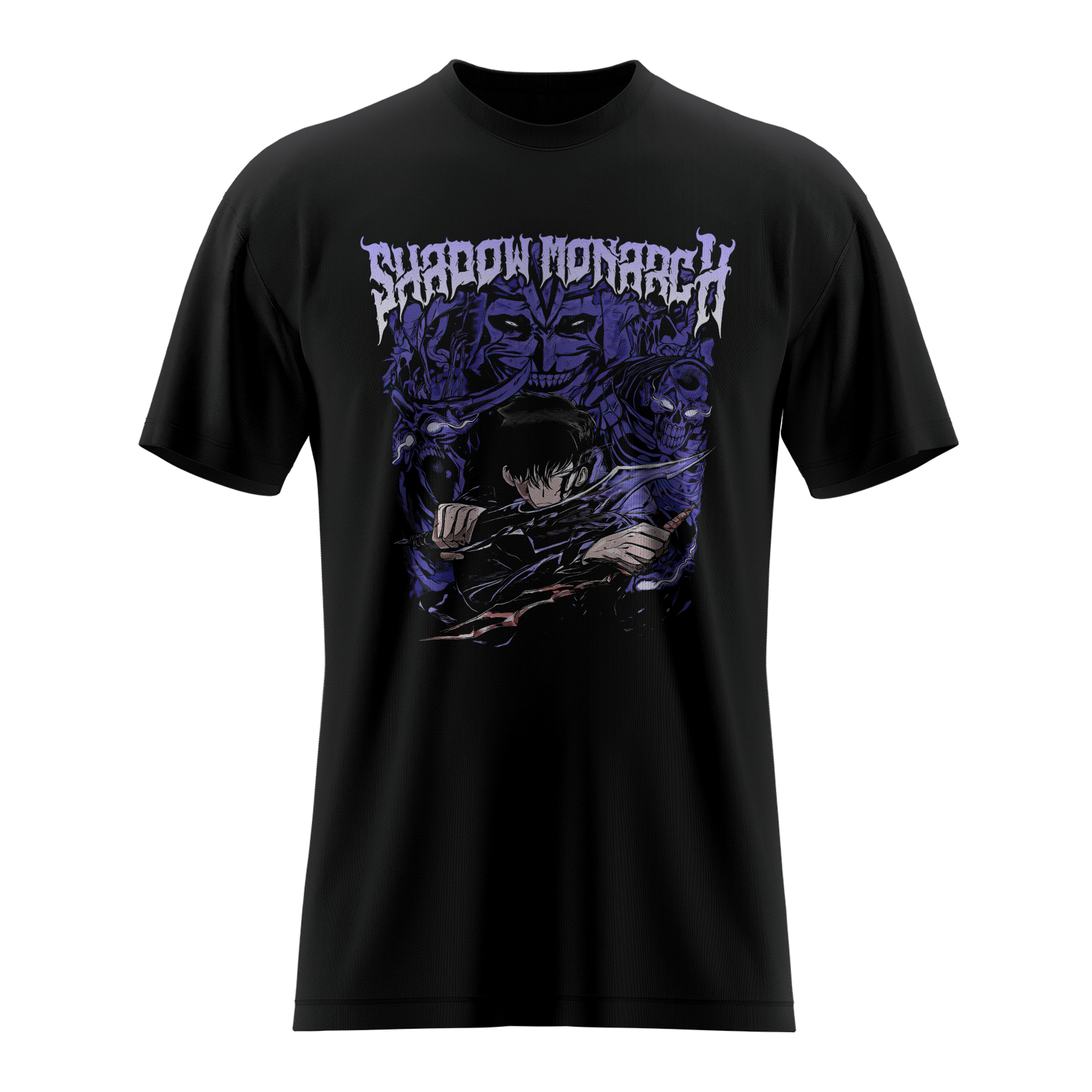 Polera Shadow Monarch Solo Leveling Anime-0