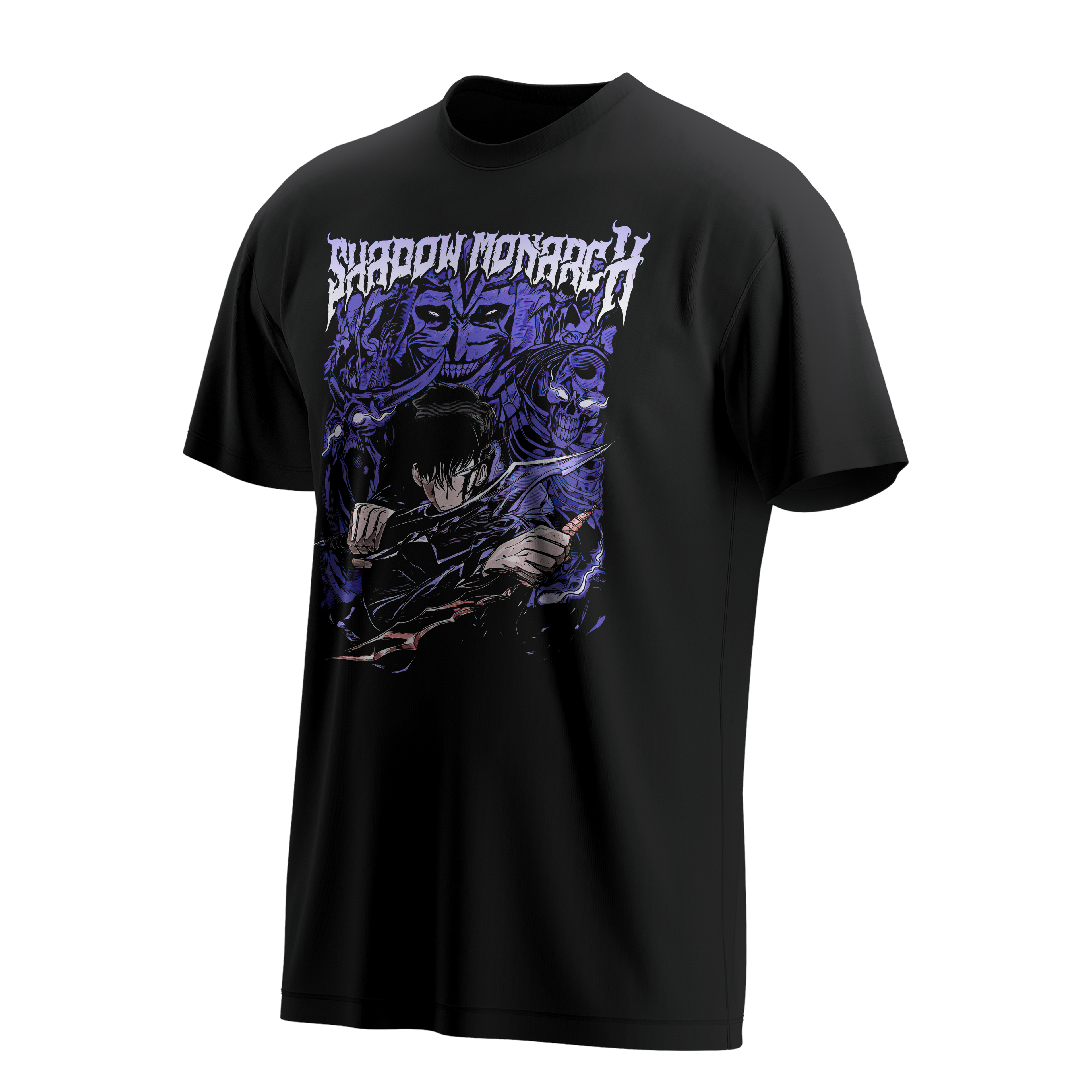 Polera Shadow Monarch Solo Leveling Anime-1