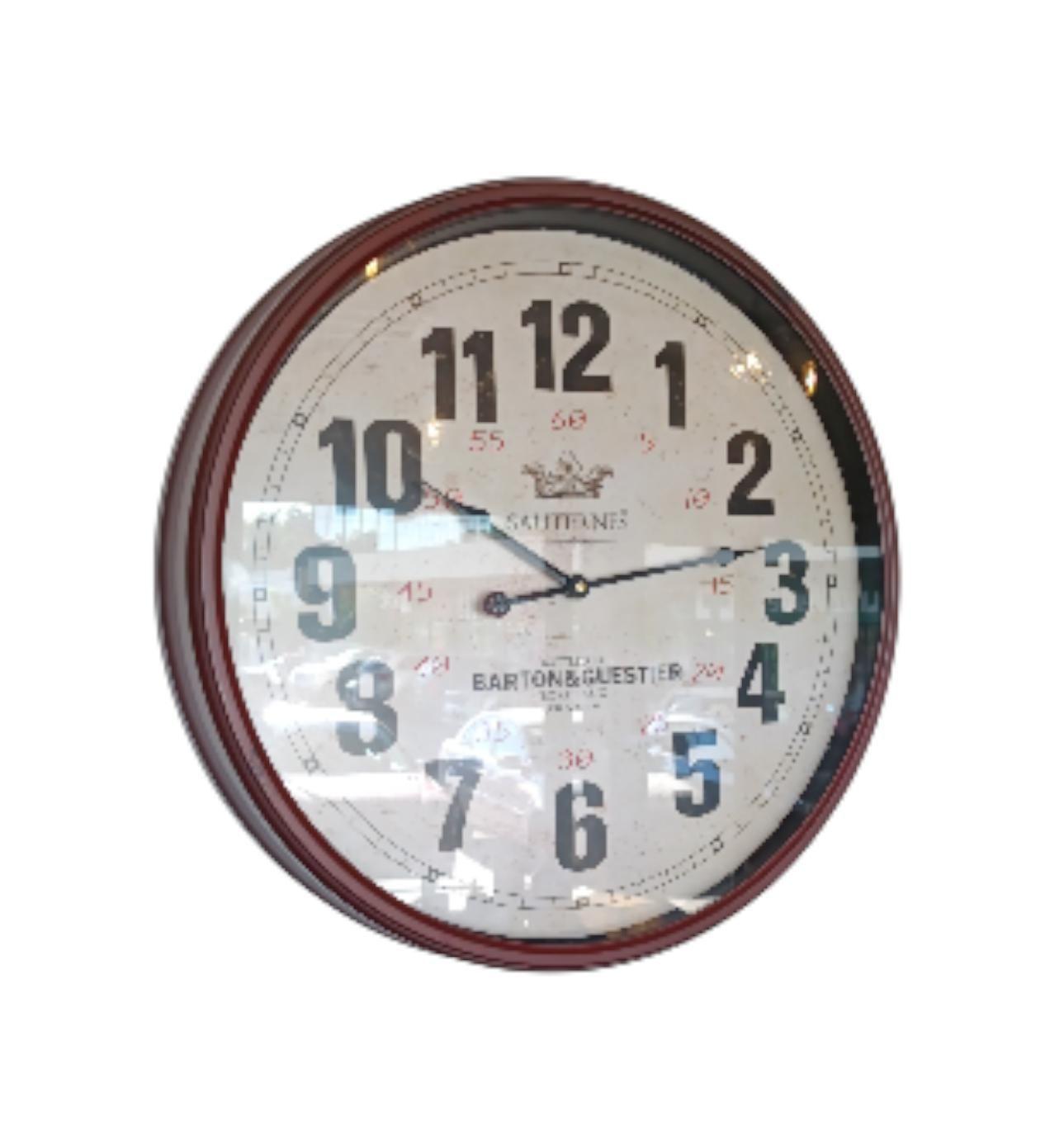 RELOJ VINTAGE 50 CM METAL BURDEO -0
