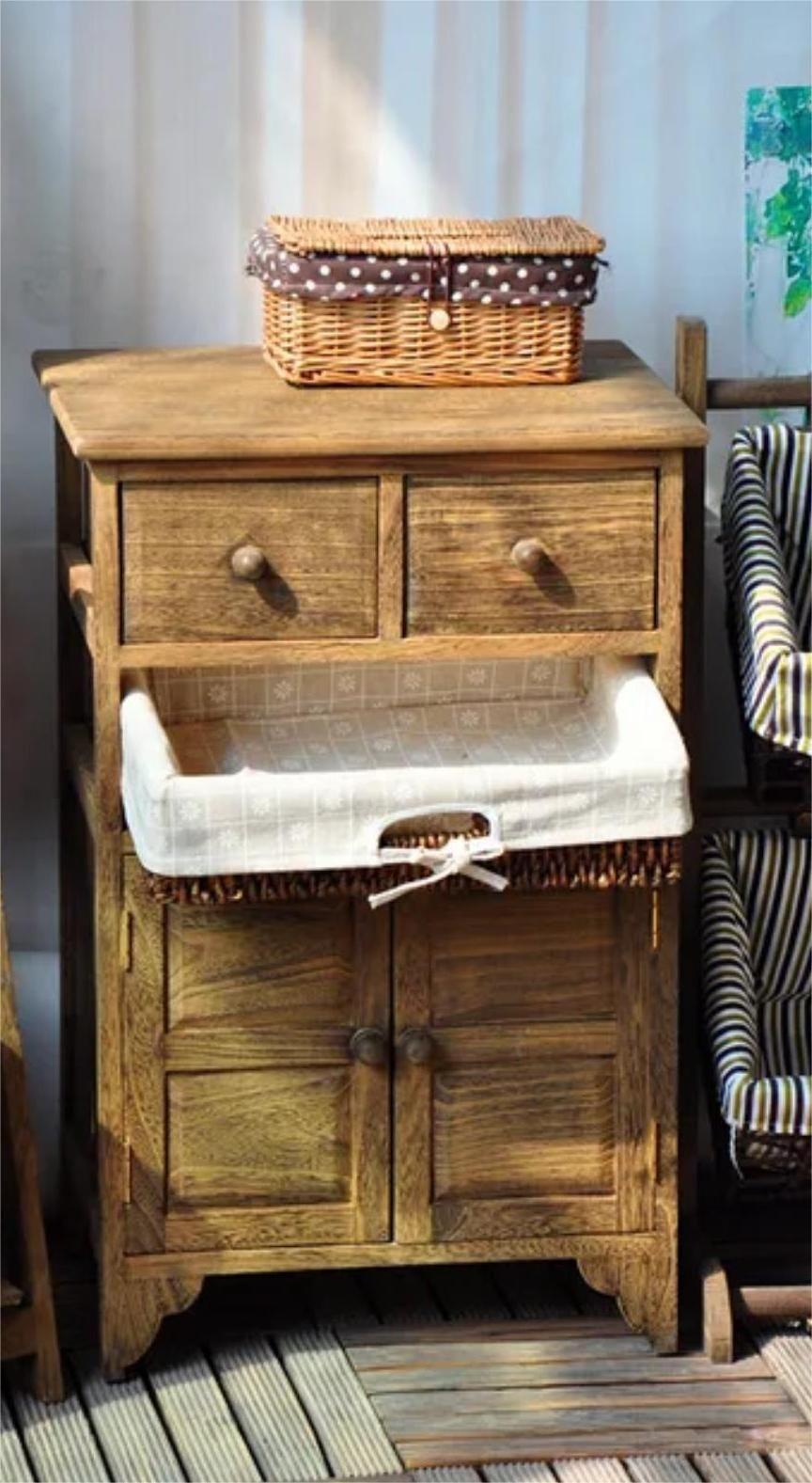 GABINETE MADERA CAFE CON DOS PUERTAS Y DOS CAJONES-2