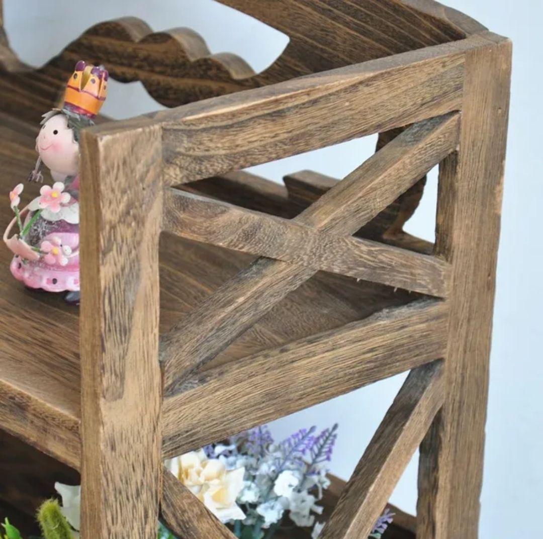MUEBLE ESTANTE DE MADERA CON PUERTAS DE CELOSIA COLOR CAFE-2