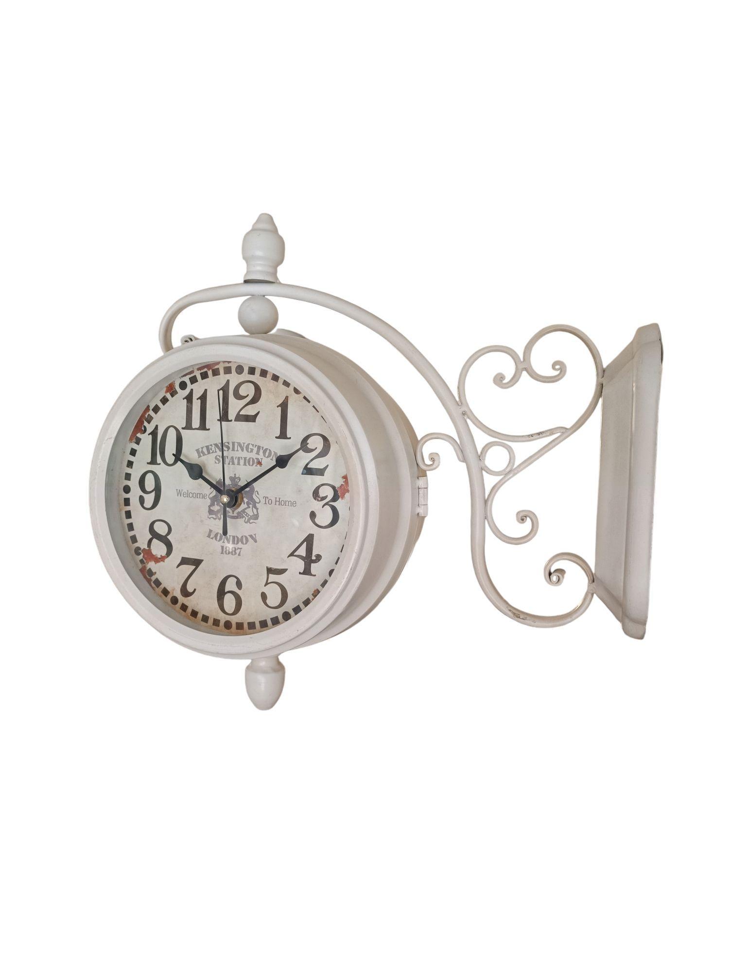 RELOJ PARED LATERAL COLGANTE VINTAGE DOBLE CARA -1