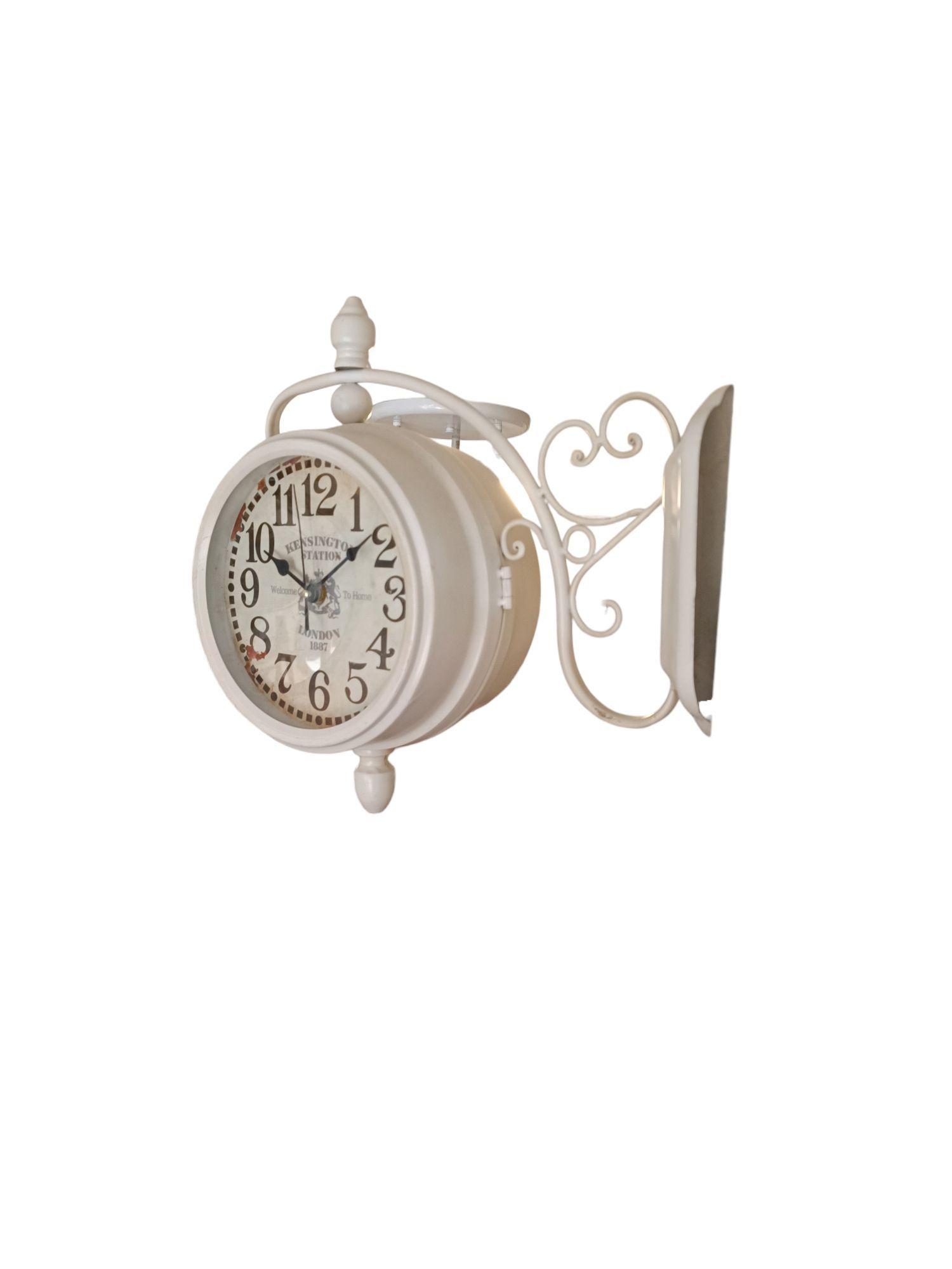 RELOJ PARED LATERAL COLGANTE VINTAGE DOBLE CARA -2