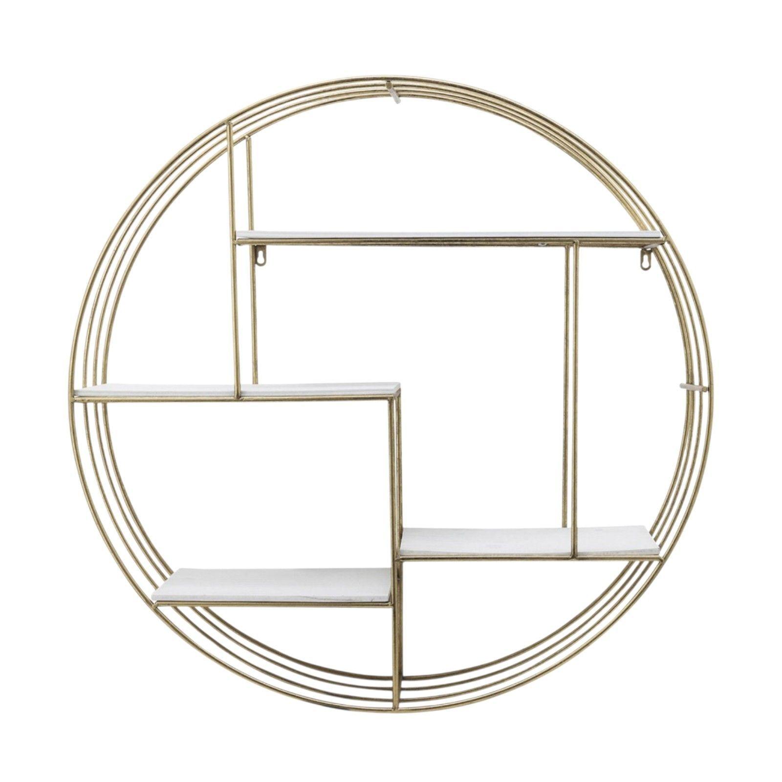 REPISA ESTANTE PARED 90 CM METAL DORADO FLOTANTE-2