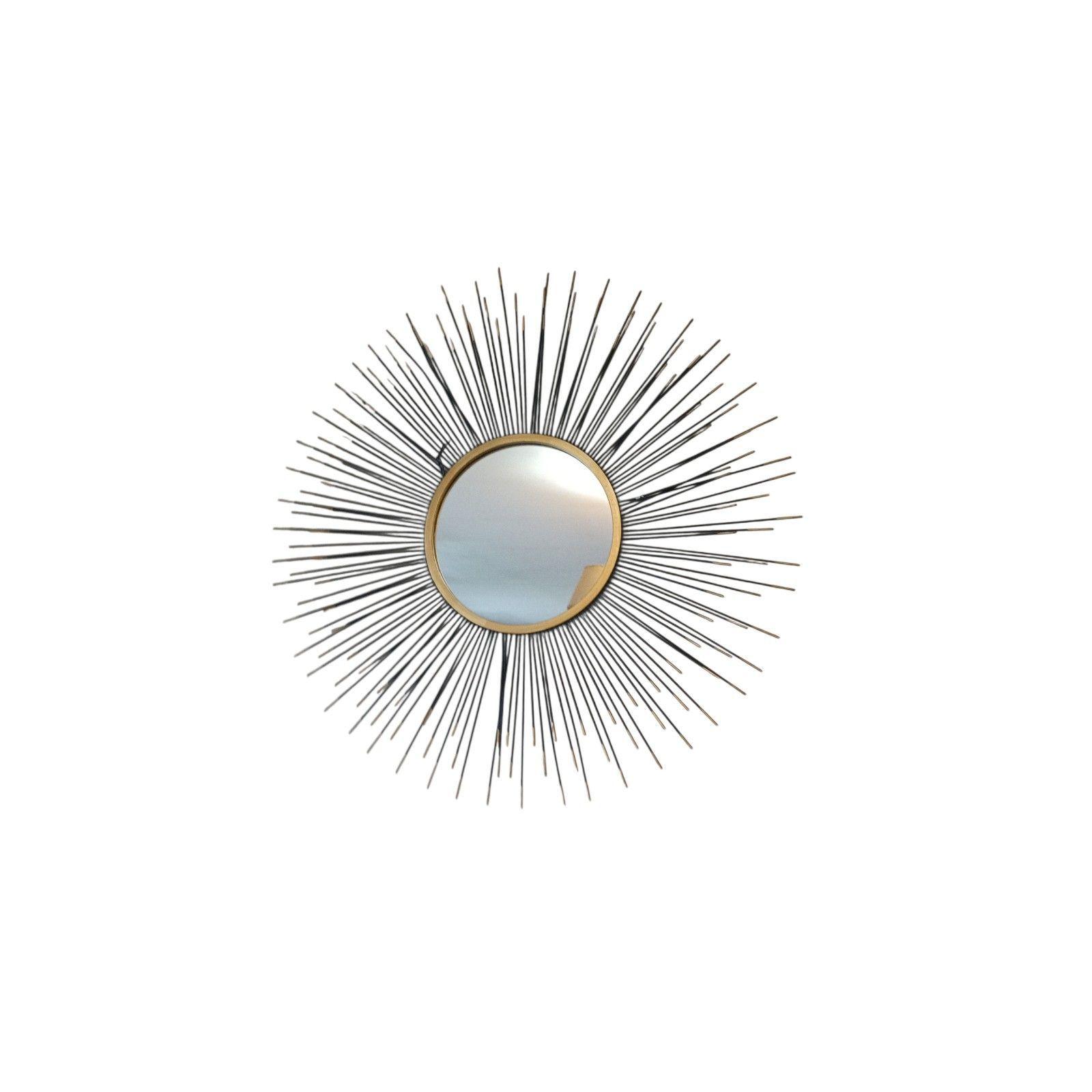 ESPEJO PARED METAL DISEÑO SOL 70 CM-1