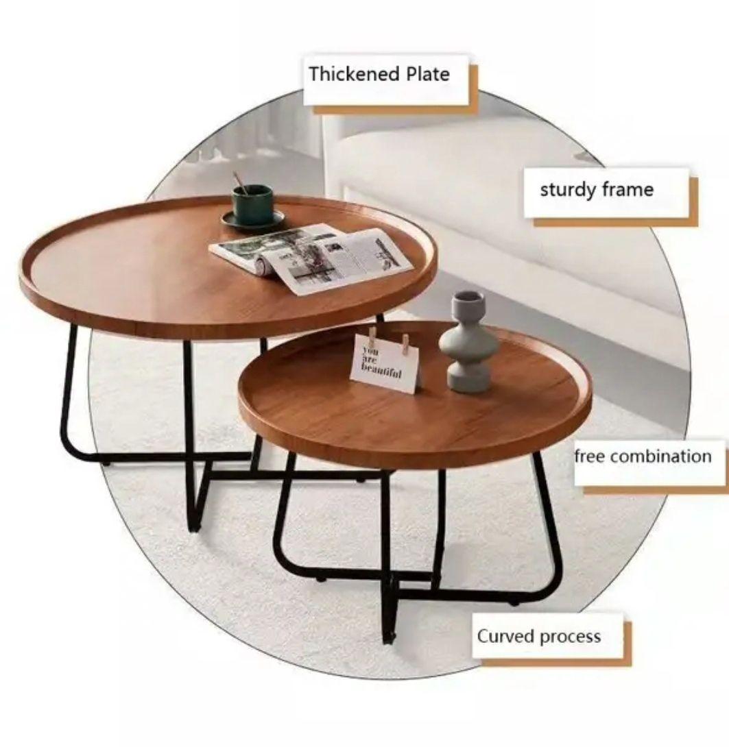 SET DE MESAS DE CENTRO ESTILO NORDICO-1