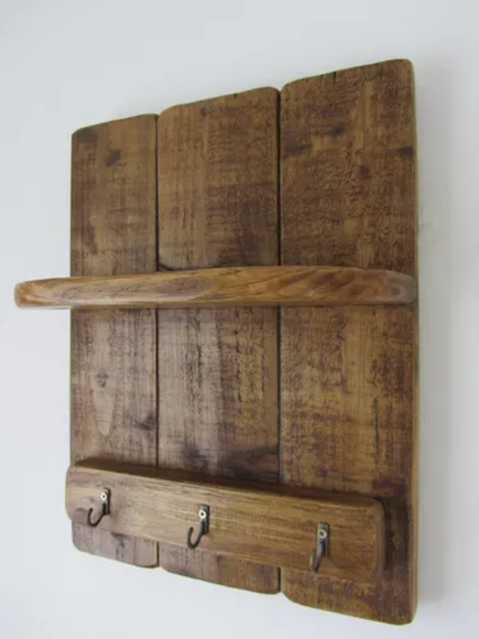 Soporte Para Llave De Madera Rustico-3