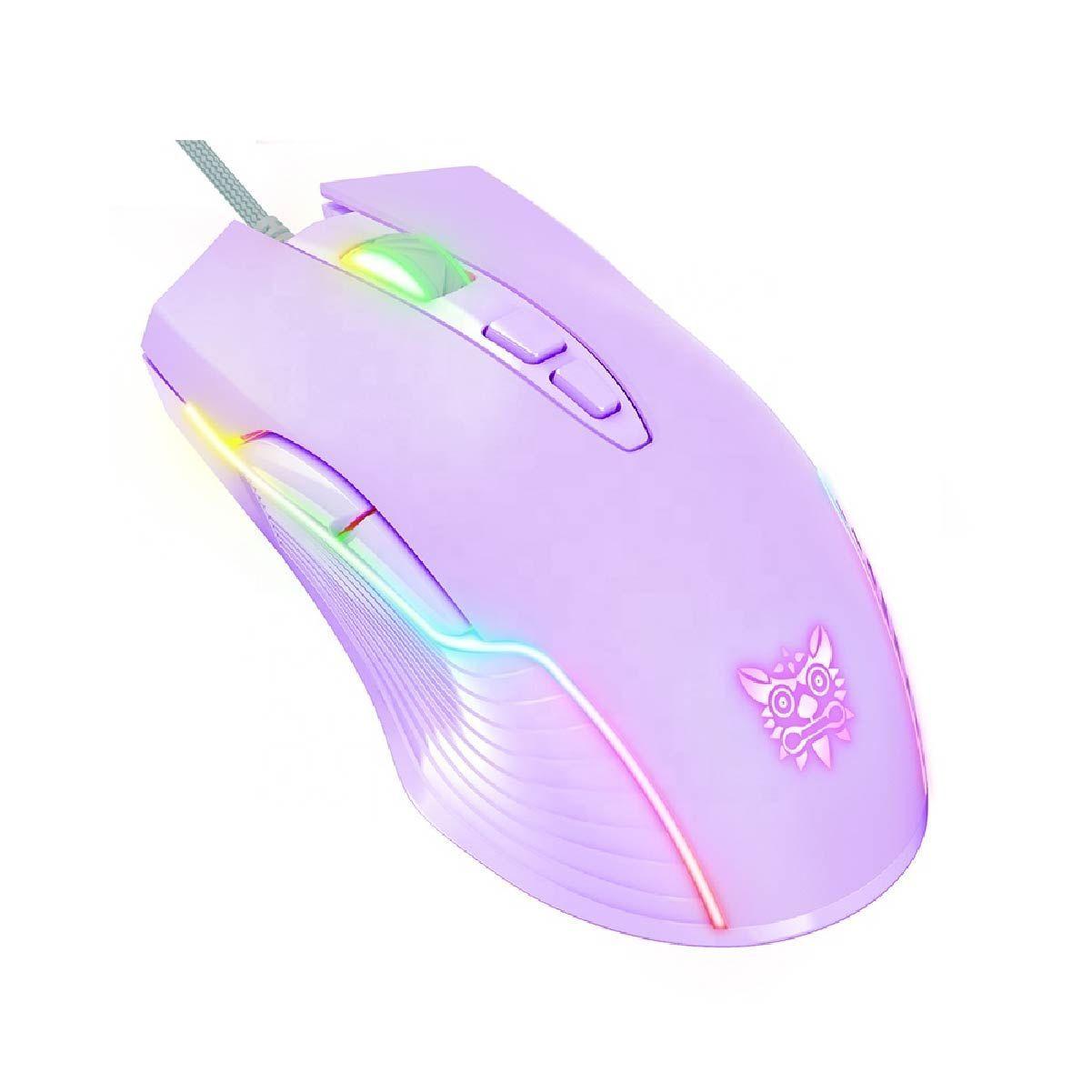 Mouse Gamer Onikuma CW905 Morado 6400 dpi-0