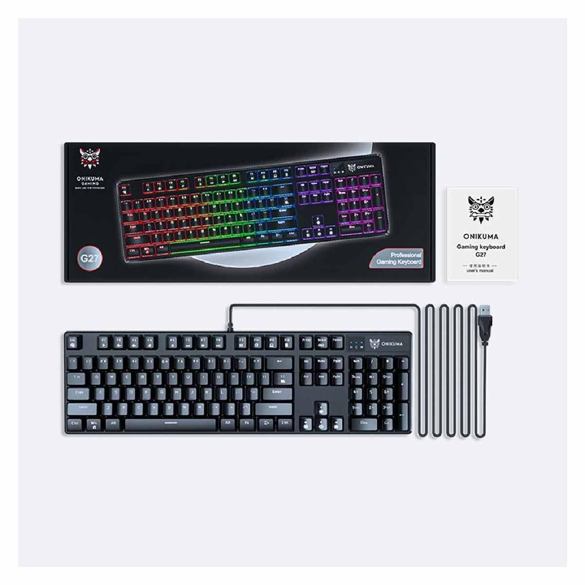 Teclado Gamer Mecanico Onikuma Swith Azul G27 Led-5