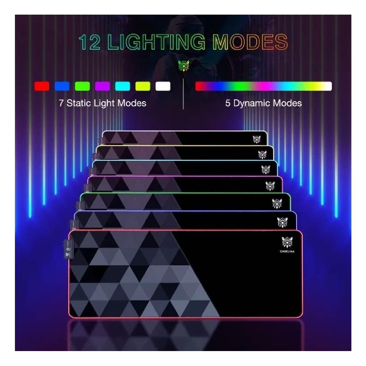 Mousepad Gamer Onikuma G6 Rgb 80X30cm Negro-4