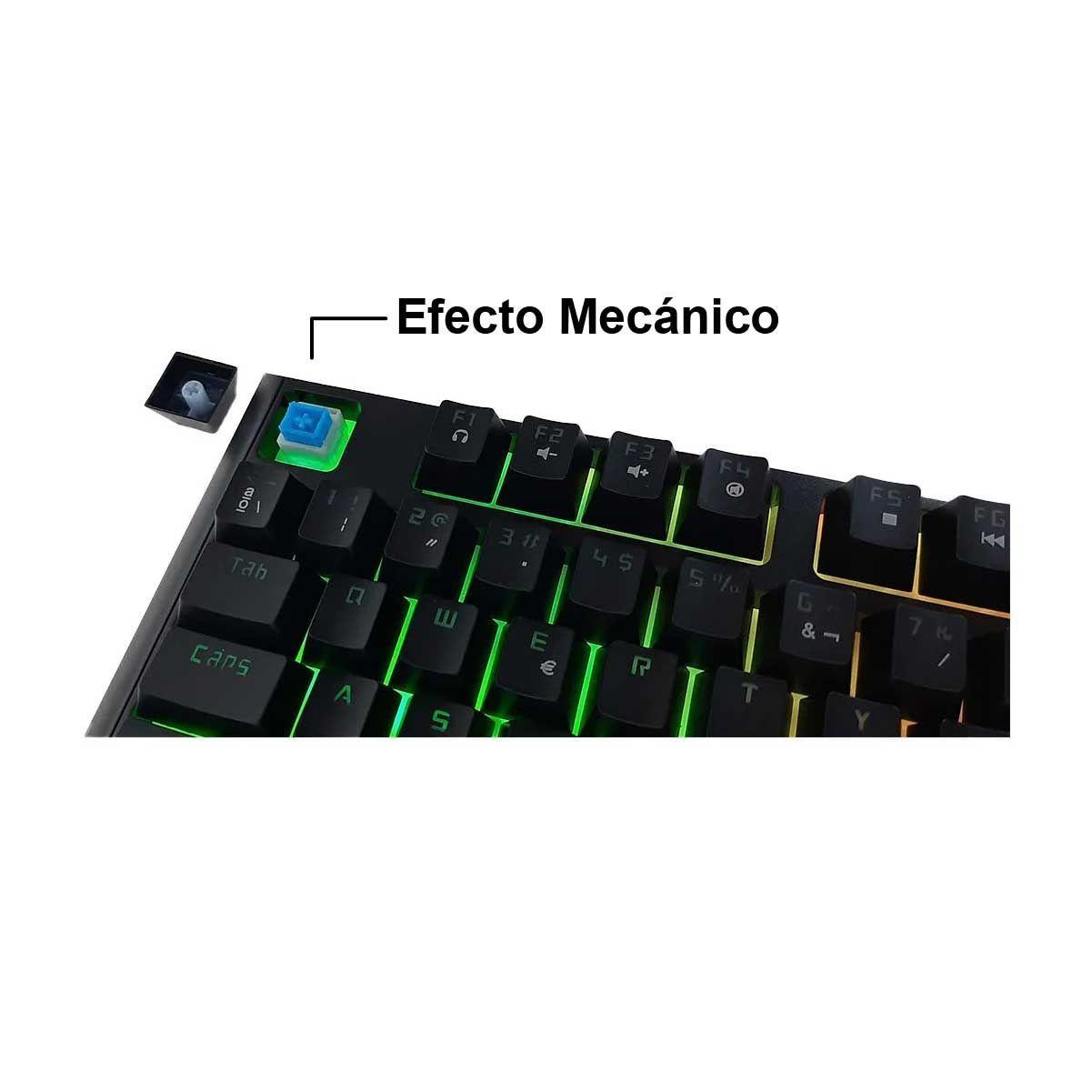 Teclado Gamer Retroiluminado Membrana Mecanica-2