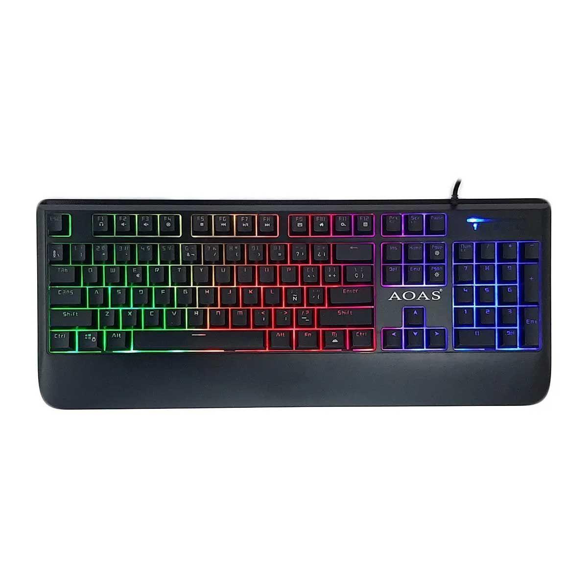 Teclado Gamer Retroiluminado Membrana Mecanica-1