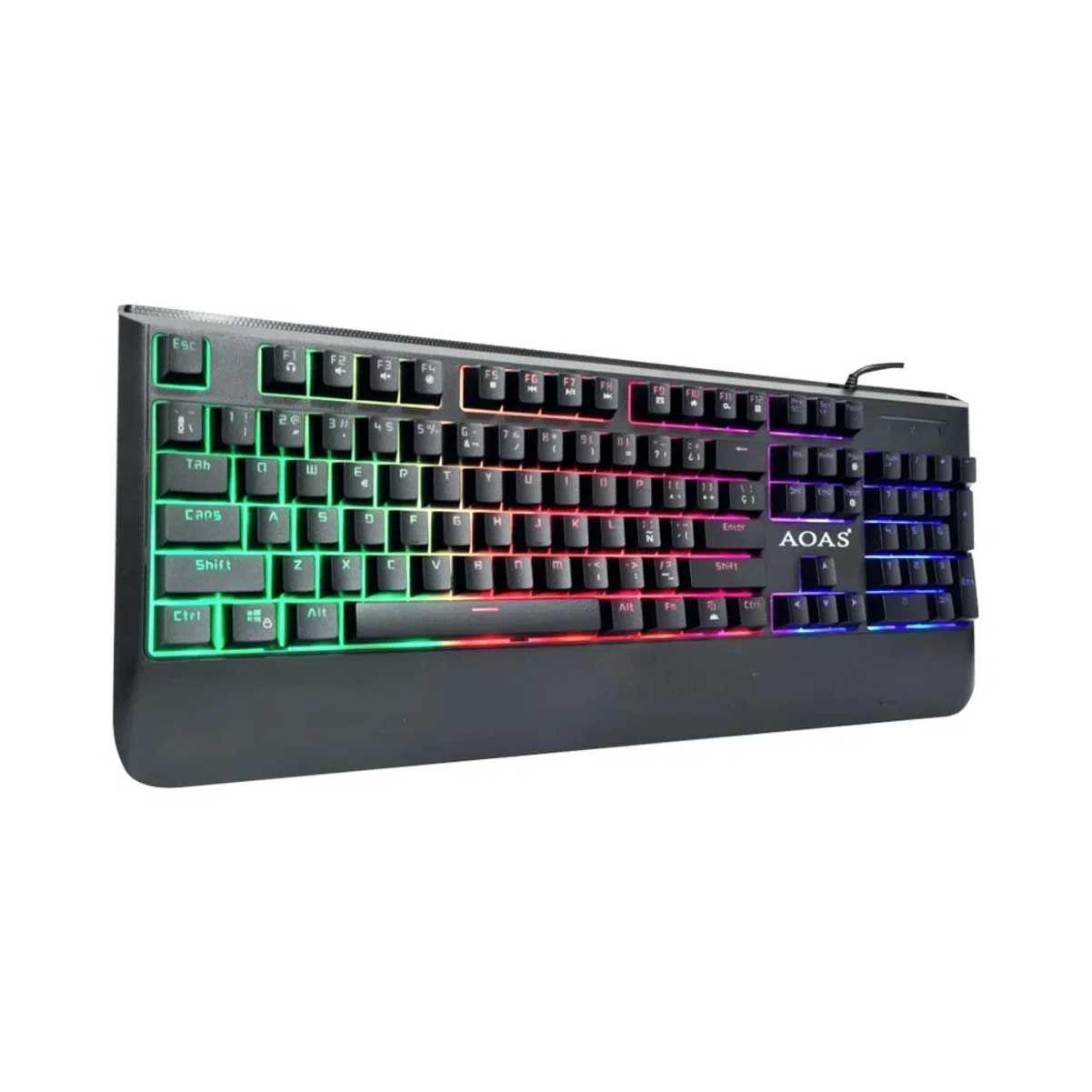 Teclado Gamer Retroiluminado Membrana Mecanica-0