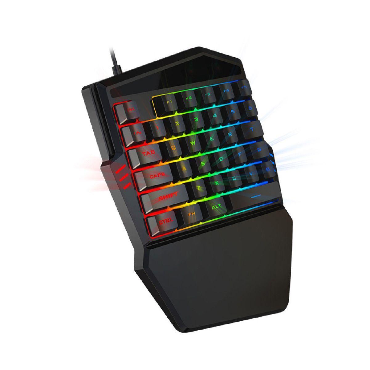 Teclado Gamer Inker Una Mano para Shooter LED RGB-1