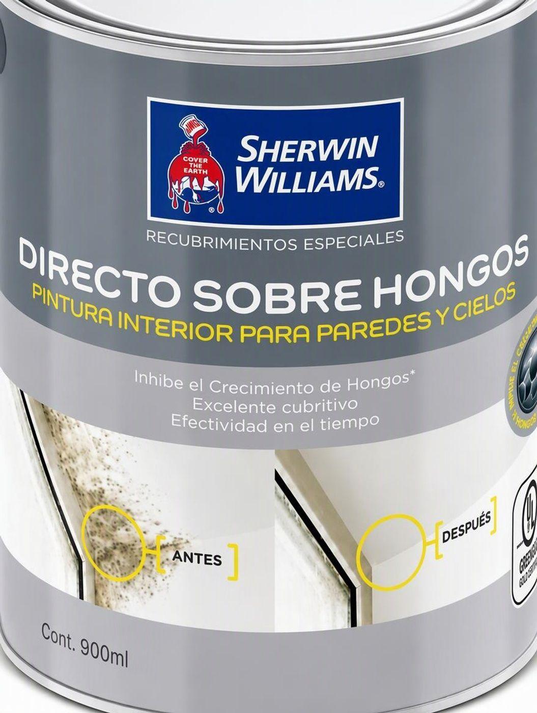 Esmalte Al Agua Directo Sobre Hongos 1 4 Gl Blanco Sherwin W Acabado Semi Mate-2