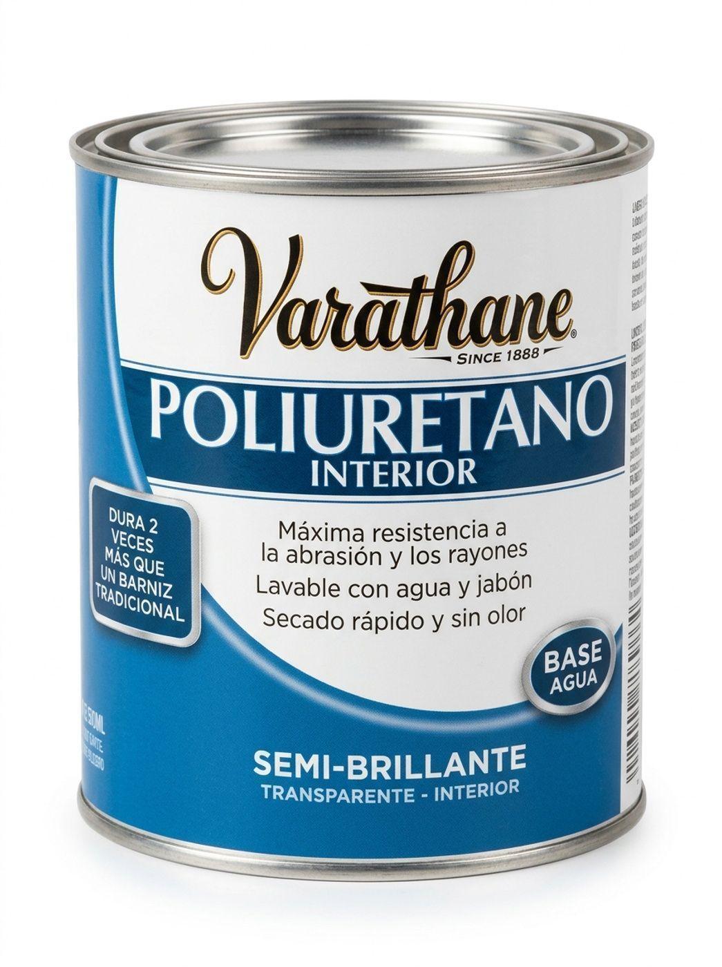 Barniz Protector Poliuretano Interior Base Agua Varathane Brochable 946 Ml Semibrillante-0