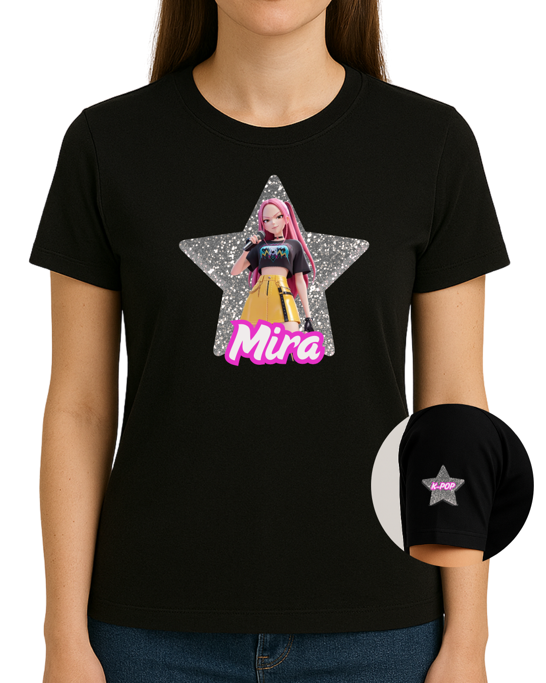 Polera estampada Guerrera kpop Mira-3