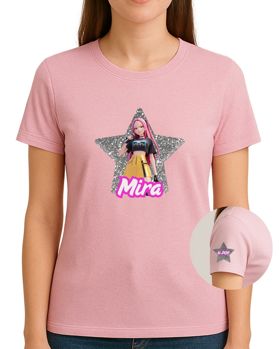 Polera estampada Guerrera kpop Mira-4